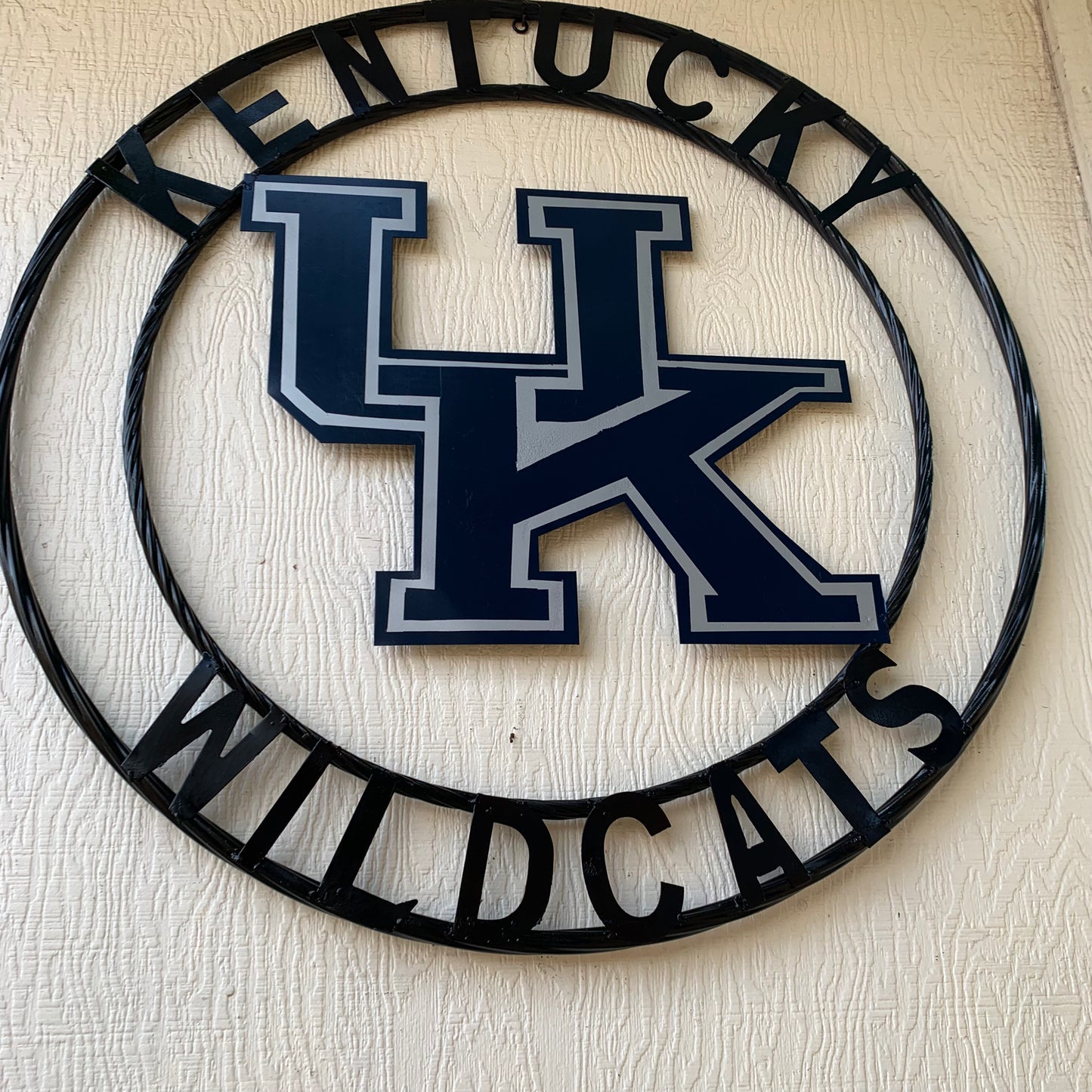 KENTUCKY WILDCATS CUSTOM METAL VINTAGE CRAFT SIGN WESTERN HOME DECOR HANDMADE