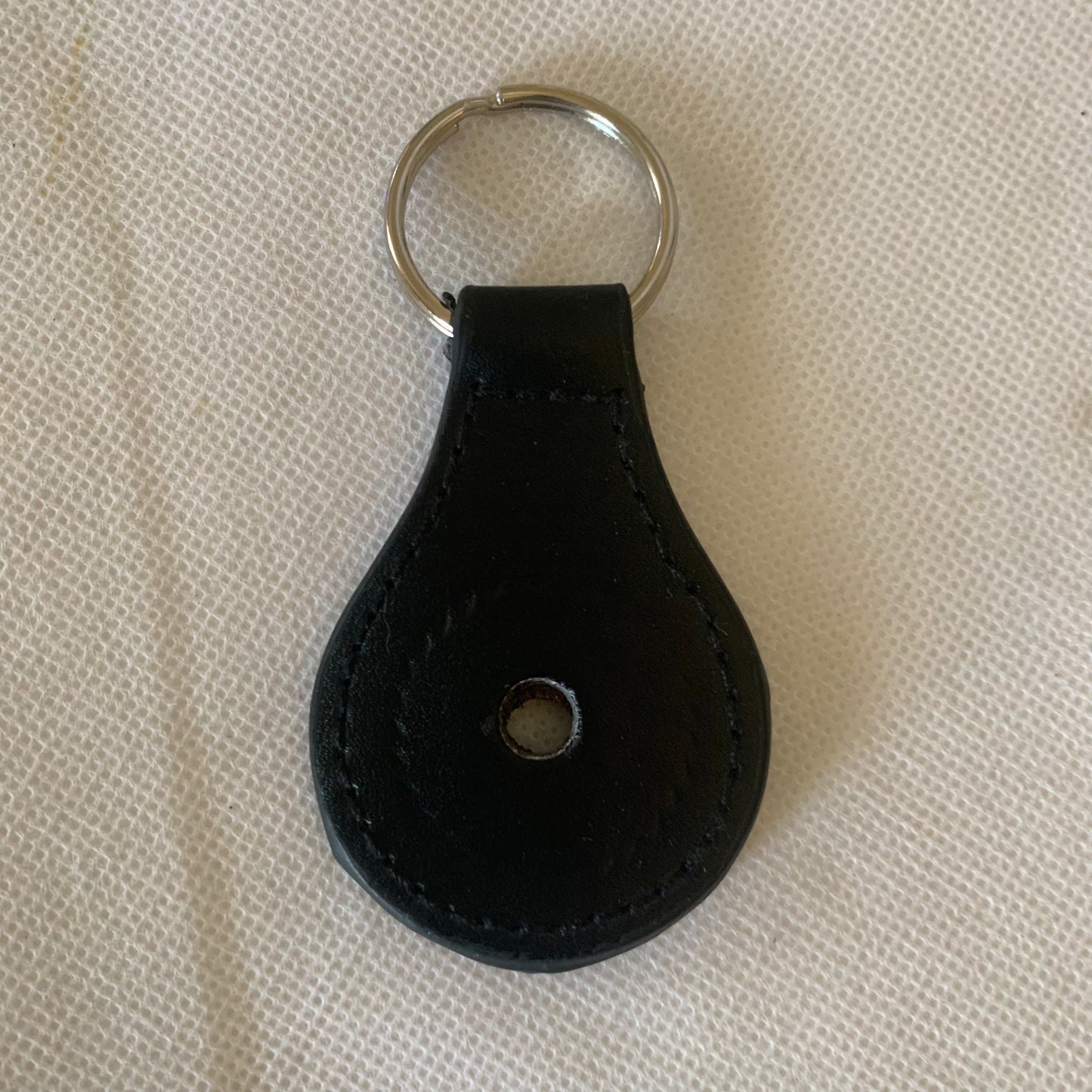 #EH80007 BLACK LEATHER KEYFOB KEYCHAIN WESTERN FASHION ART NEW--FREE SHIPPING