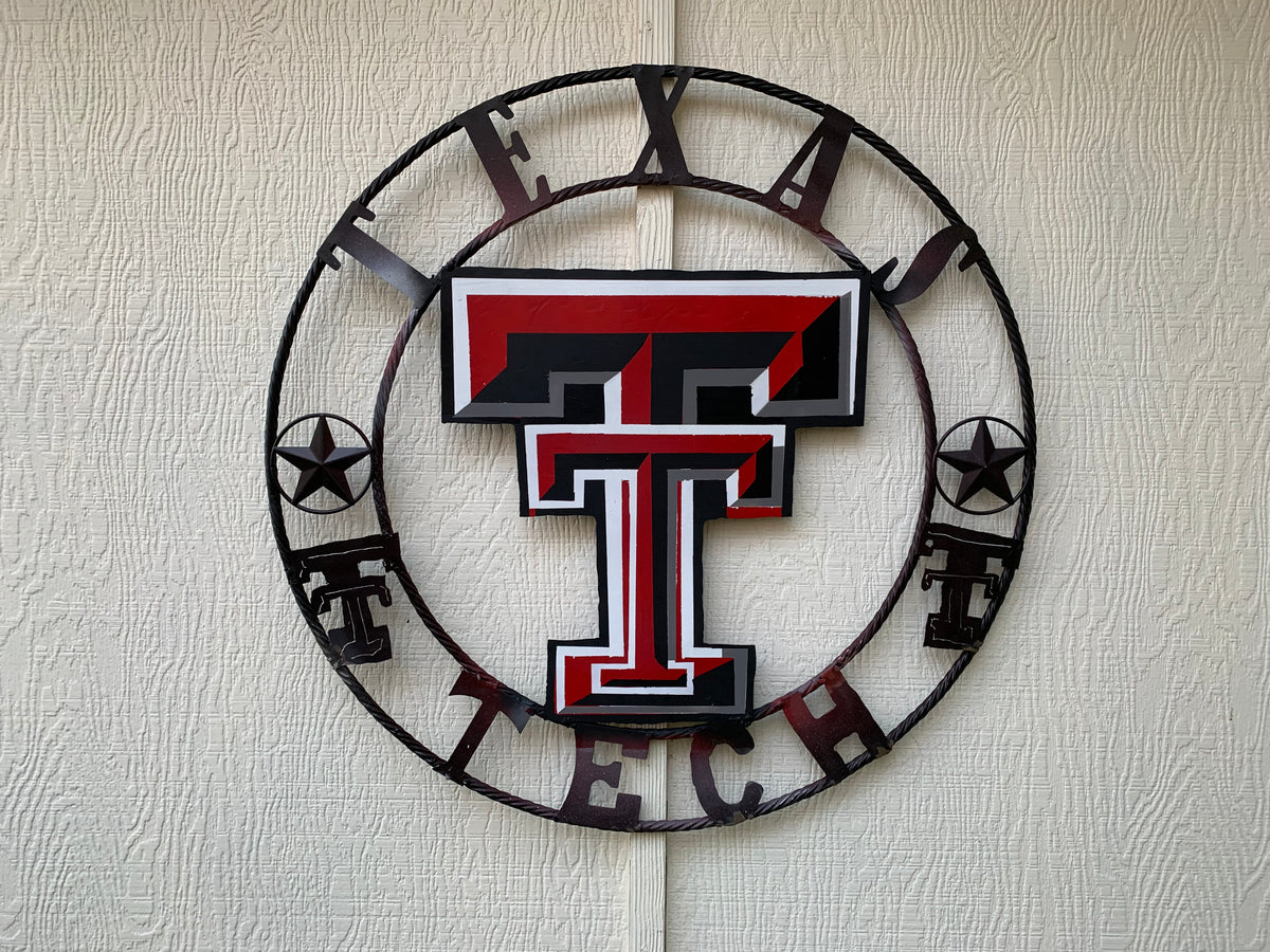 12", 18", 24", 32" TEXAS TECH CUSTOM VINTAGE CRAFT METAL TEAM SIGN