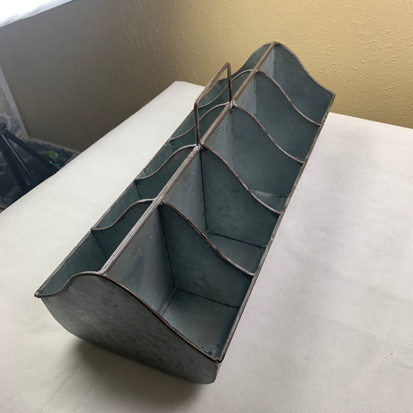 20" CADDY METAL UTENSILS, TOOLS, STORAGE BUCKET WESTERN HOME DECOR NEW