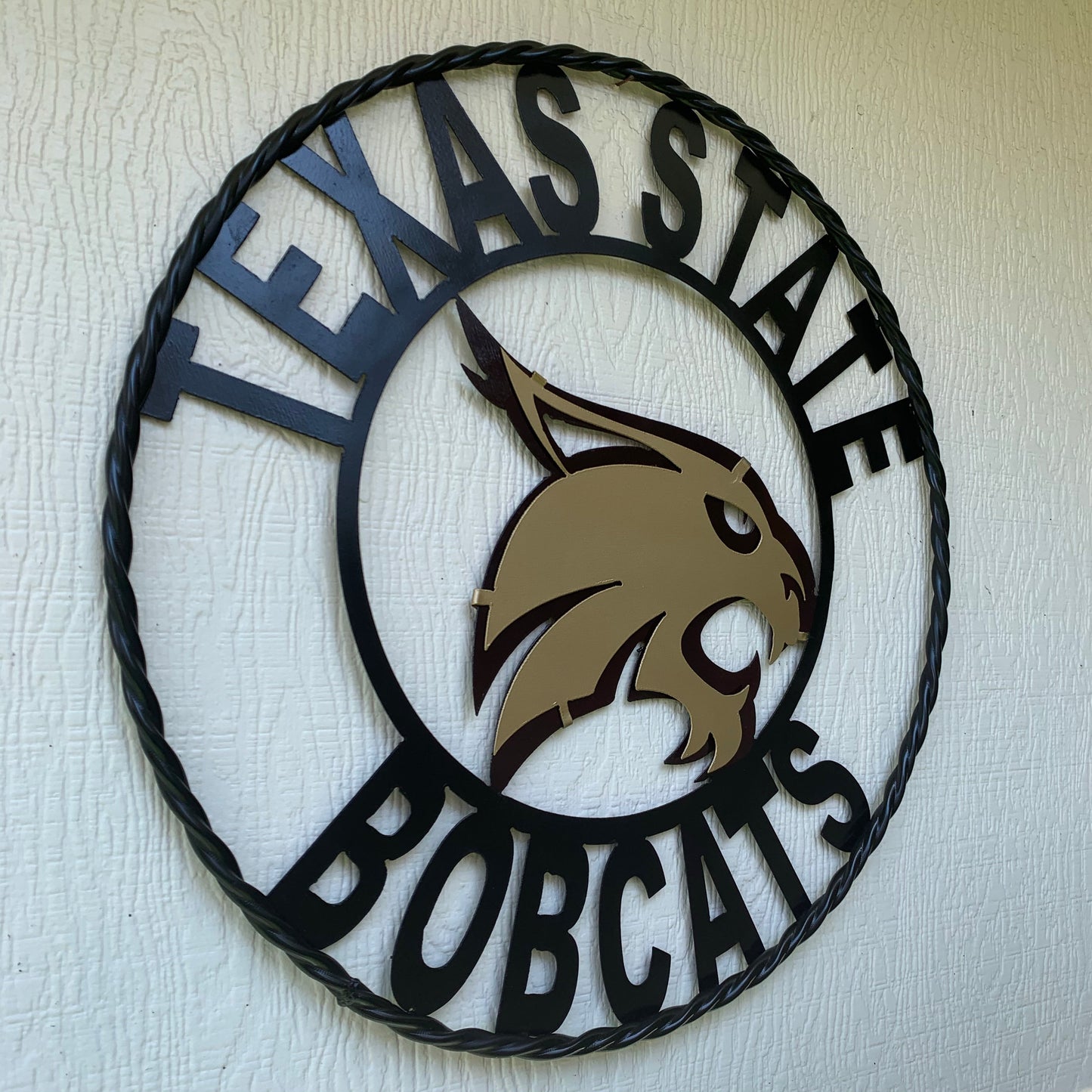 12",18",24",32",36" TEXAS STATE BOBCATS CUSTOM METAL VINTAGE CRAFT SIGN TEAM WESTERN HOME DECOR HANDMADE