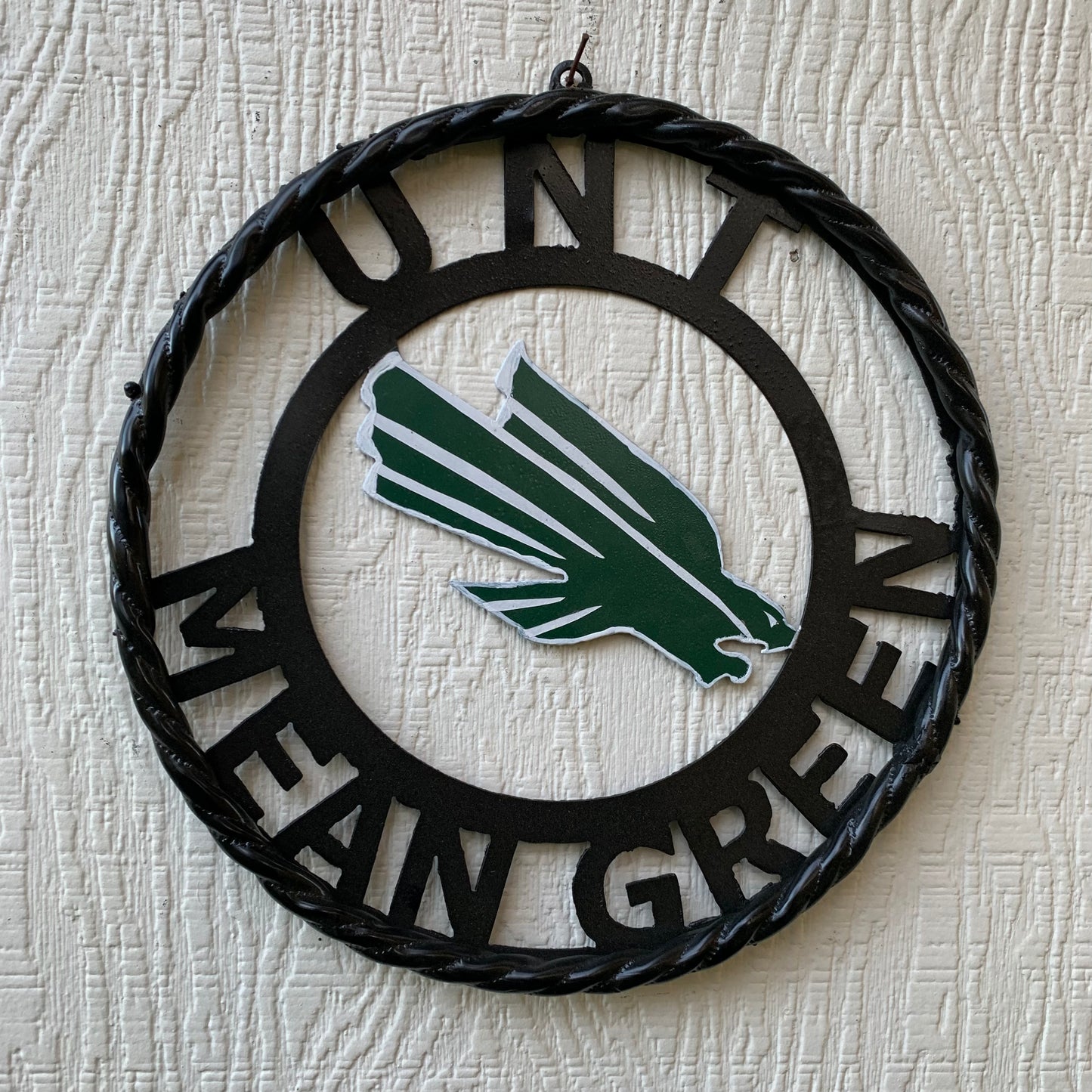 12",18",24" UNT MEAN GREEN CUSTOM METAL VINTAGE CRAFT TEAM SIGN WESTERN HOME DECOR HANDMADE
