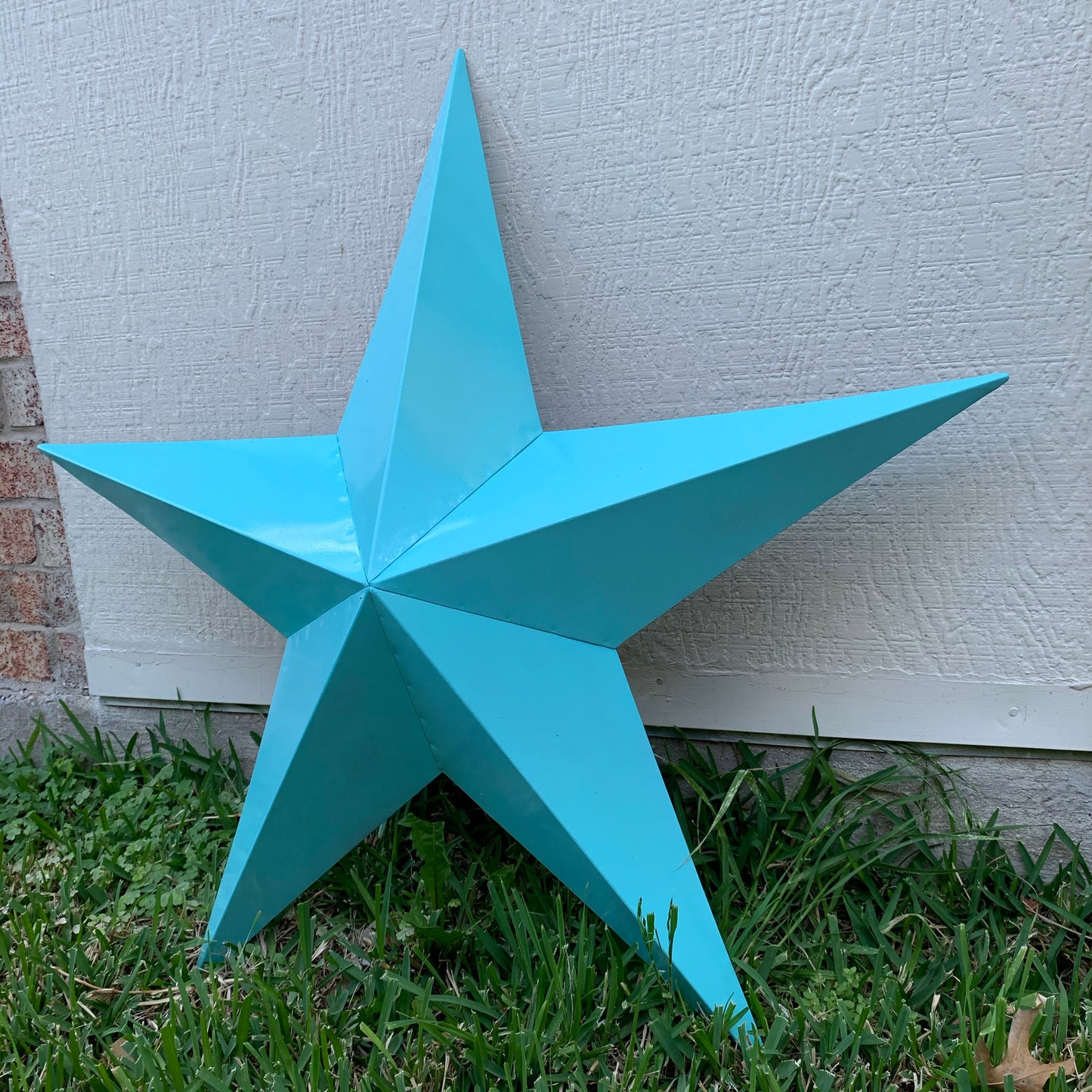 #EH11132 TURQUOISE BARN METAL STAR WALL ART WESTERN HOME DECOR HANDMADE NEW