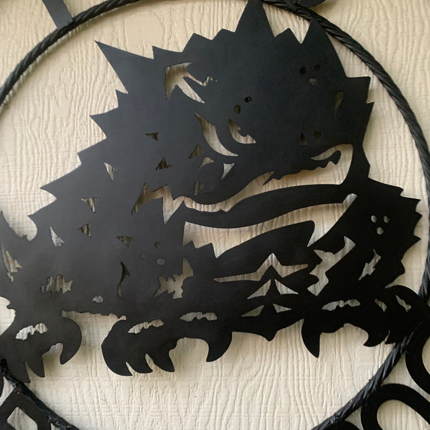TCU HORNED FROGS BLACK CUSTOM METAL VINTAGE CRAFT TEAM SIGN HANDMADE