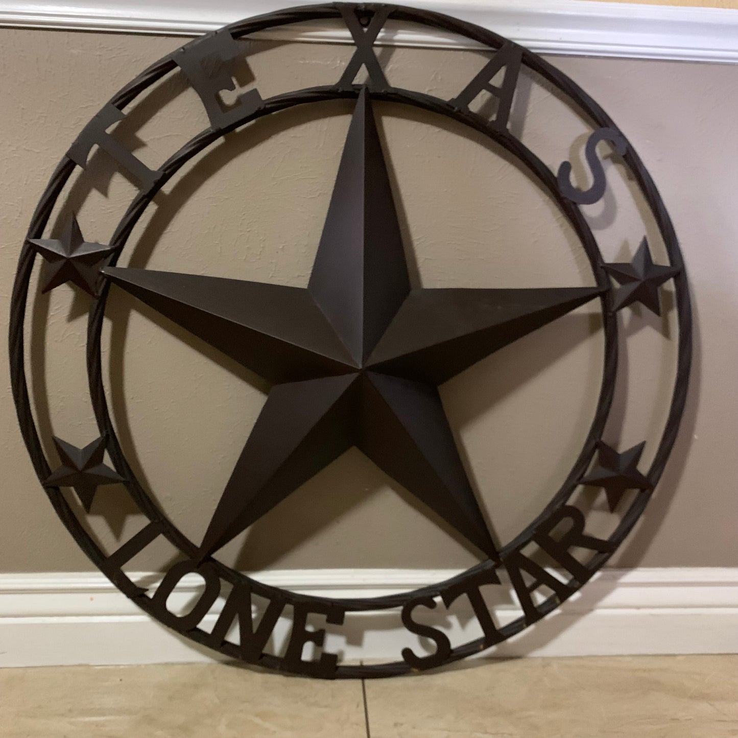 TEXAS LONESTAR METAL ART WESTERN HOME WALL DECOR RUSTIC VINTAGE BROWN NEW, SIZE:24",32",36",40",42",44",46",50"