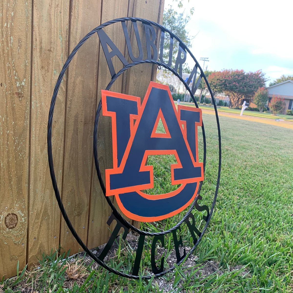 AUBURN TIGERS CUSTOM METAL VINTAGE CRAFT SIGN WESTERN HOME DECOR HANDMADE 12",18",24",32",36"