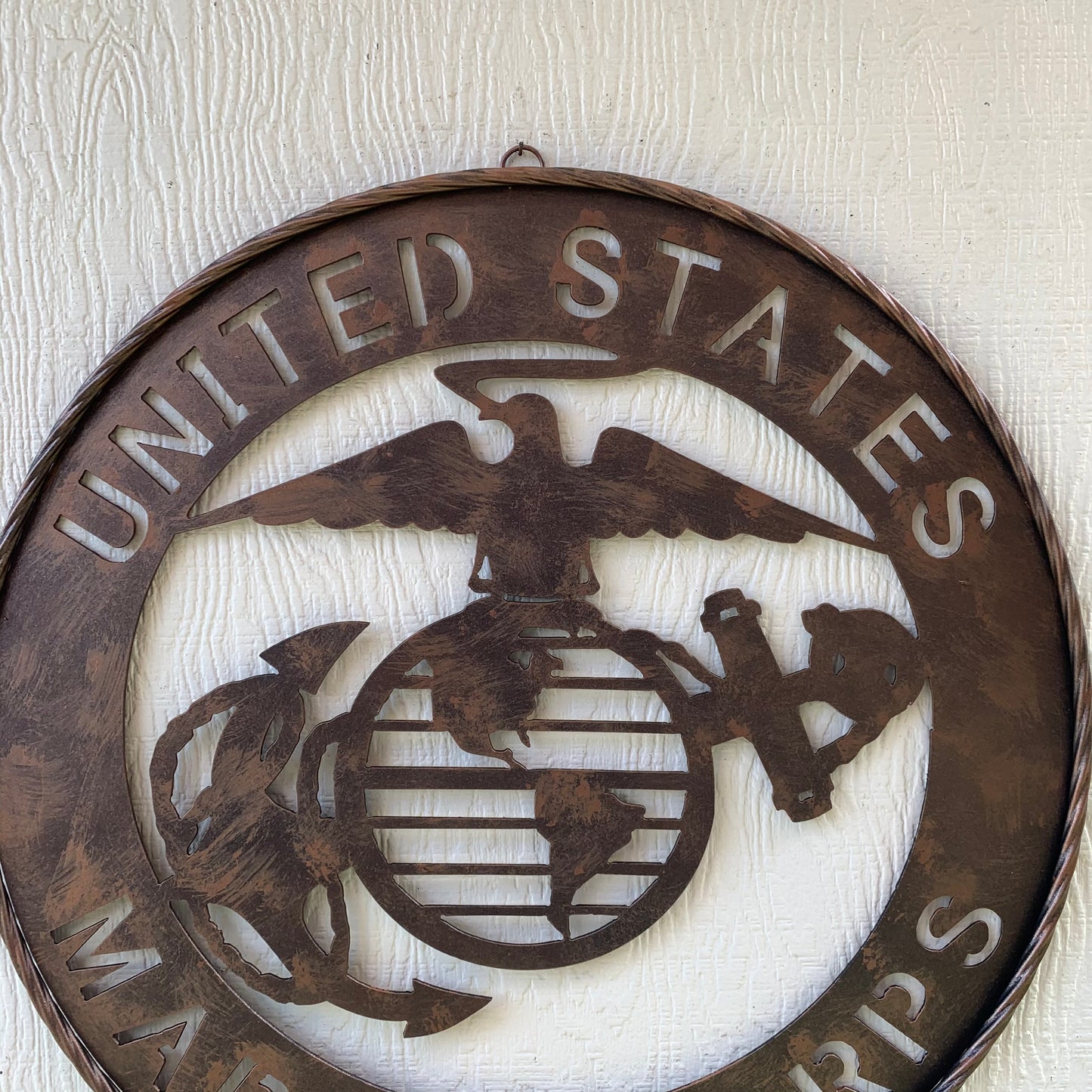 #EH10851 24" UNITED STATES MARINE CORPS MILITARY LASERCUT METAL WALL ART SIGN WESTERN HOME DECOR HANDMADE BRONZE