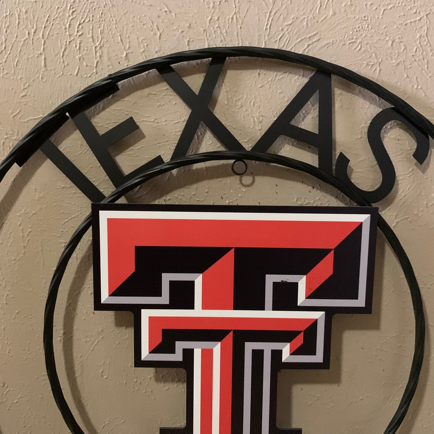 18",24" TEXAS TECH CUSTOM METAL VINTAGE CRAFT SIGN WESTERN HOME DECOR