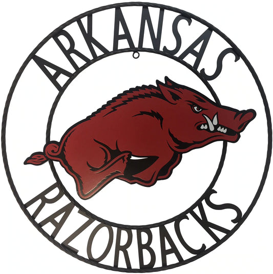 ARKANSAS RAZORBACKS CUSTOM METAL VINTAGE CRAFT TEAM SIGN OFFICIAL LICENSED PRODUCT