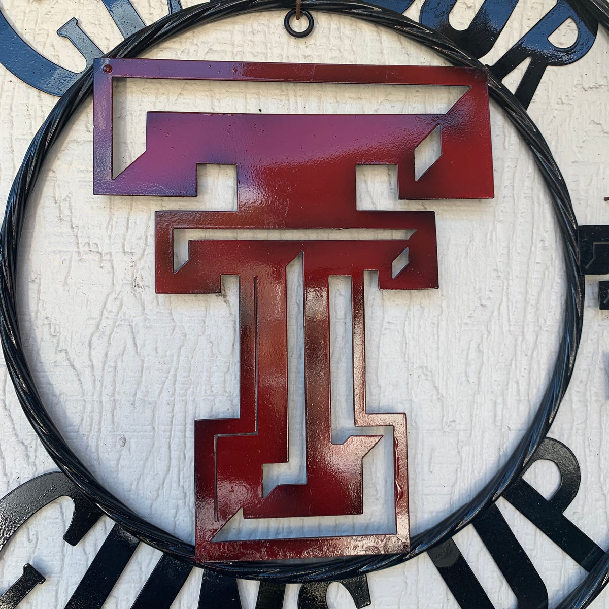 12", 18", 24", 32" GET YOUR GUNS UP TEXAS TECH CUSTOM METAL VINTAGE CRAFT TEAM SIGN