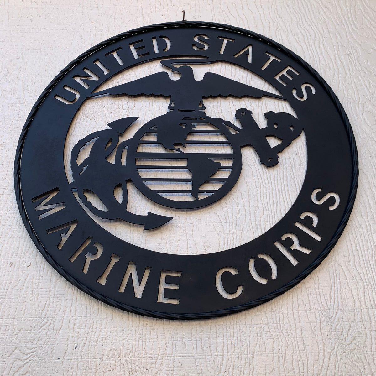 #EH10866 US MARINE CORPS 18",24",32" MILITARY LASERCUT CUSTOM BLACK METAL VINTAGE CRAFT SIGN WESTERN HOME DECOR HANDMADE