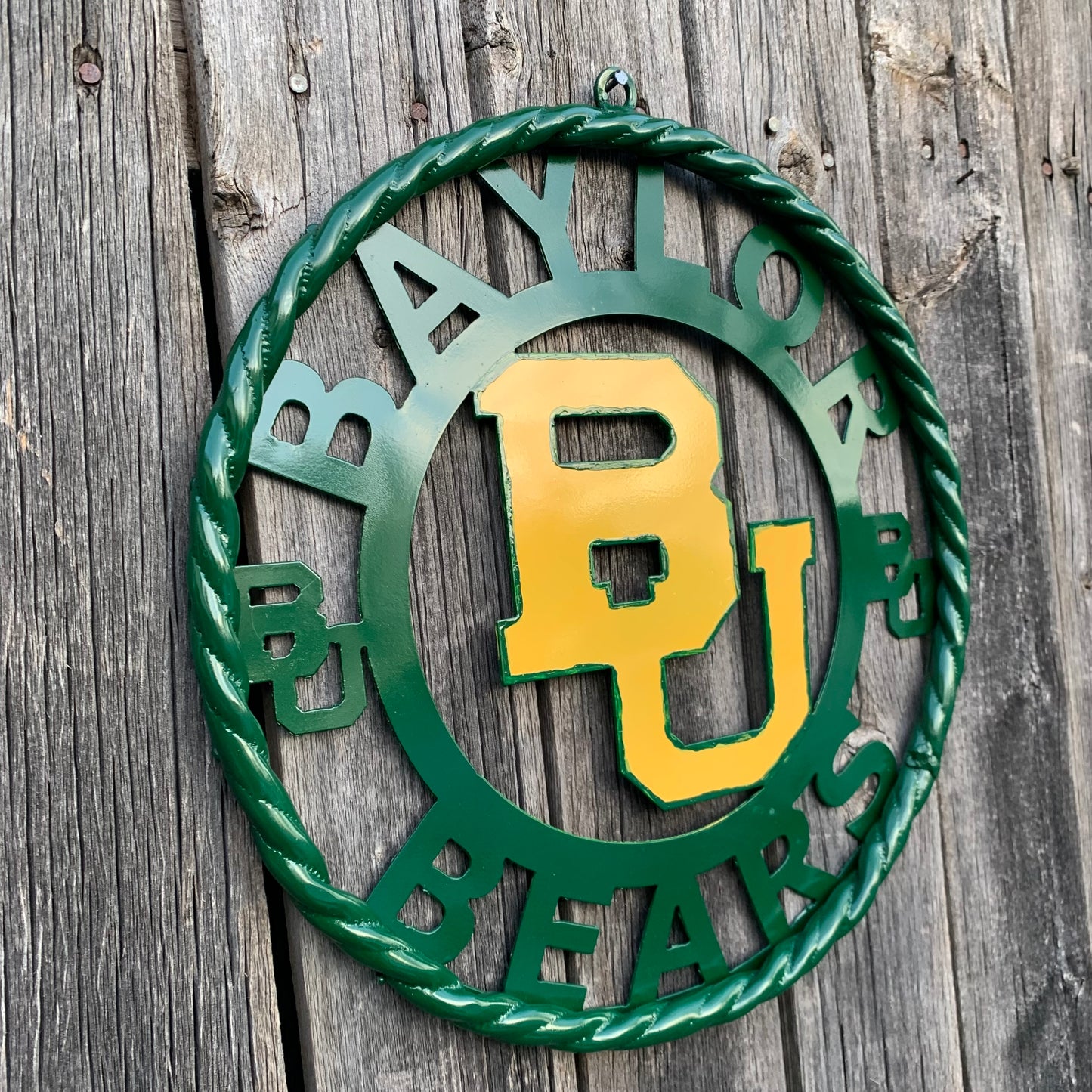 12",18",24",32" BAYLOR BEARS CUSTOM METAL VINTAGE CRAFT SIGN WESTERN HOME DECOR HANDMADE