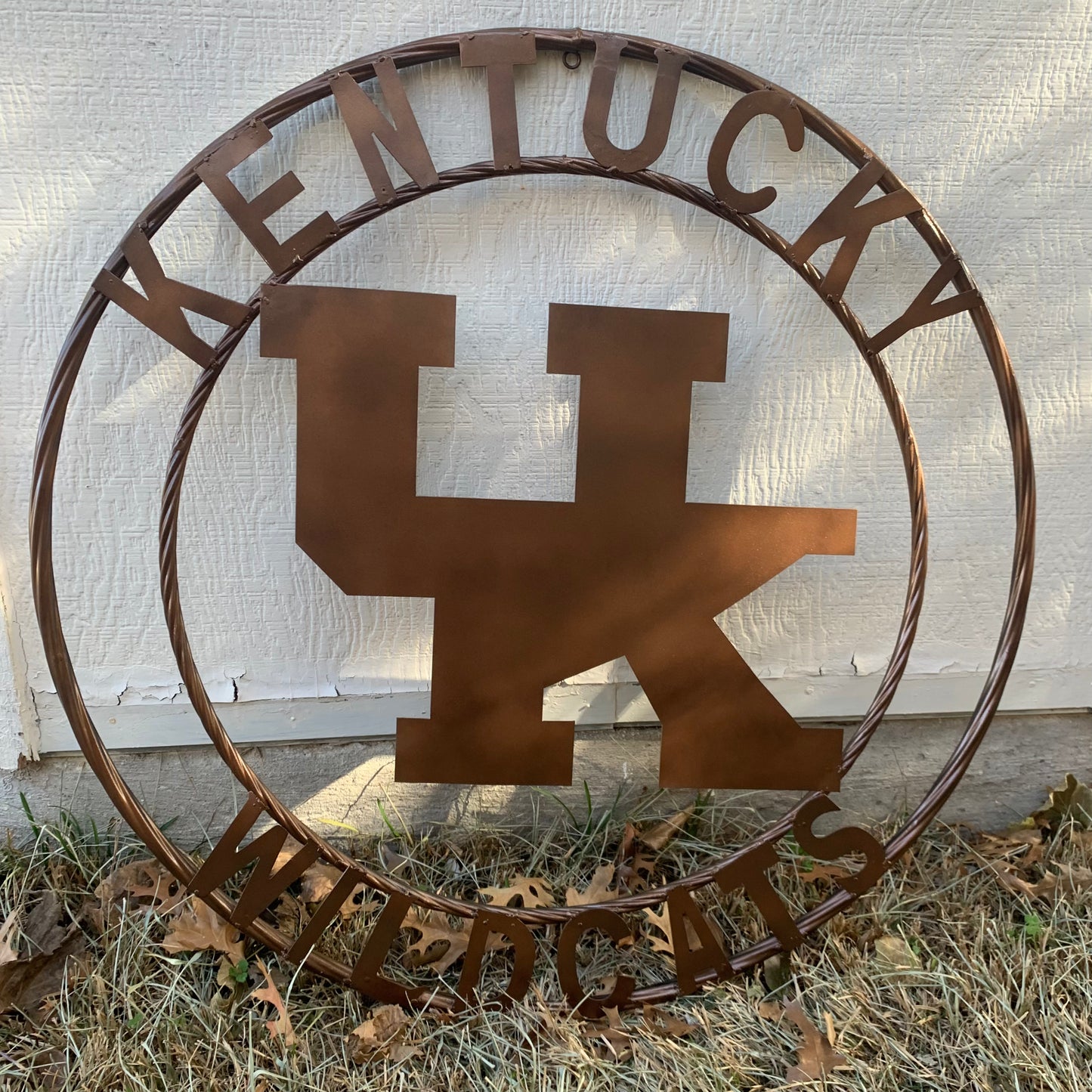 12",18", 24", 32" KENTUCKY WILDCATS RUSTIC BRONZE CUSTOM METAL VINTAGE CRAFT SIGN HANDMADE