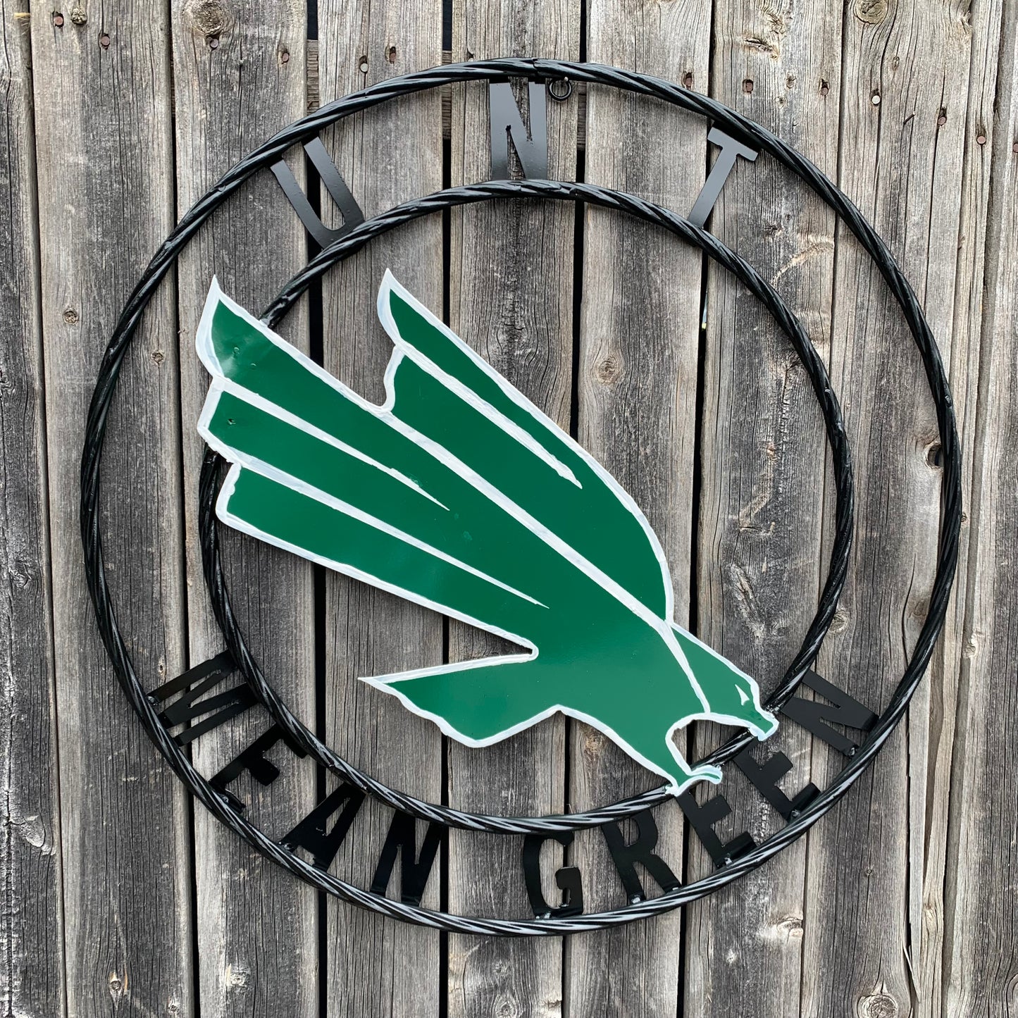12",18",24",32",36" UNT MEAN GREEN CUSTOM METAL VINTAGE CRAFT SIGN TEAM HANDMADE