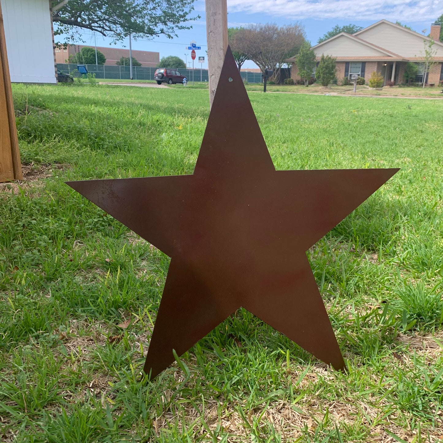 2D FLAT STAR BARN PLAIN LASERCUT METAL BROWN STAR ART WESTERN HOME DECOR HANDMADE #EH12822