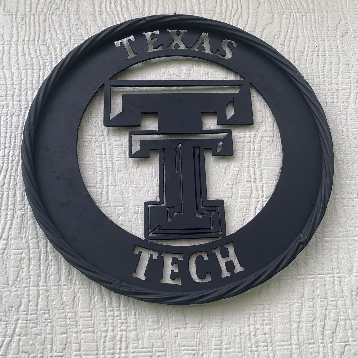 12",18",24",32",36" TEXAS TECH RUSTIC BLACK CUSTOM METAL VINTAGE CRAFT TEAM SIGN HANDMADE TO ORDER