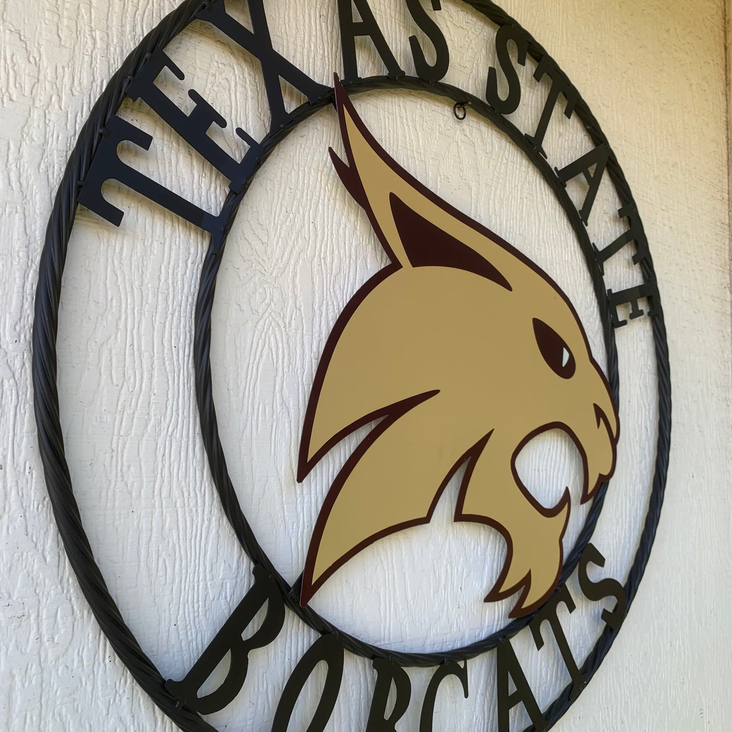 12",18",24",32",36" TEXAS STATE BOBCATS CUSTOM METAL VINTAGE CRAFT TEAM SIGN WESTERN HOME DECOR HANDMADE