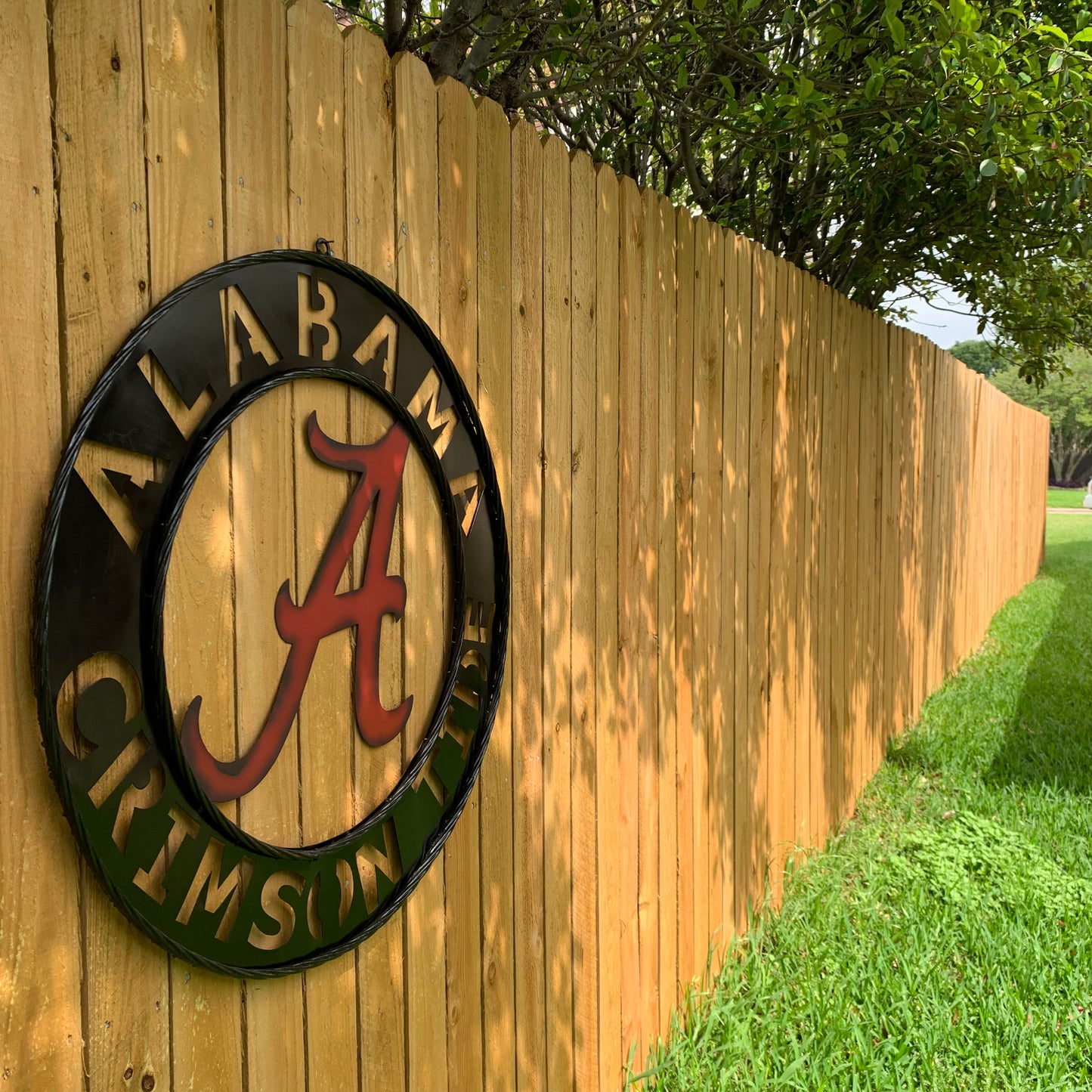 ALABAMA CRIMSON TIDE WIDE BAND RING CUSTOM METAL VINTAGE SIGN TEAM SPORTS HANDMADE