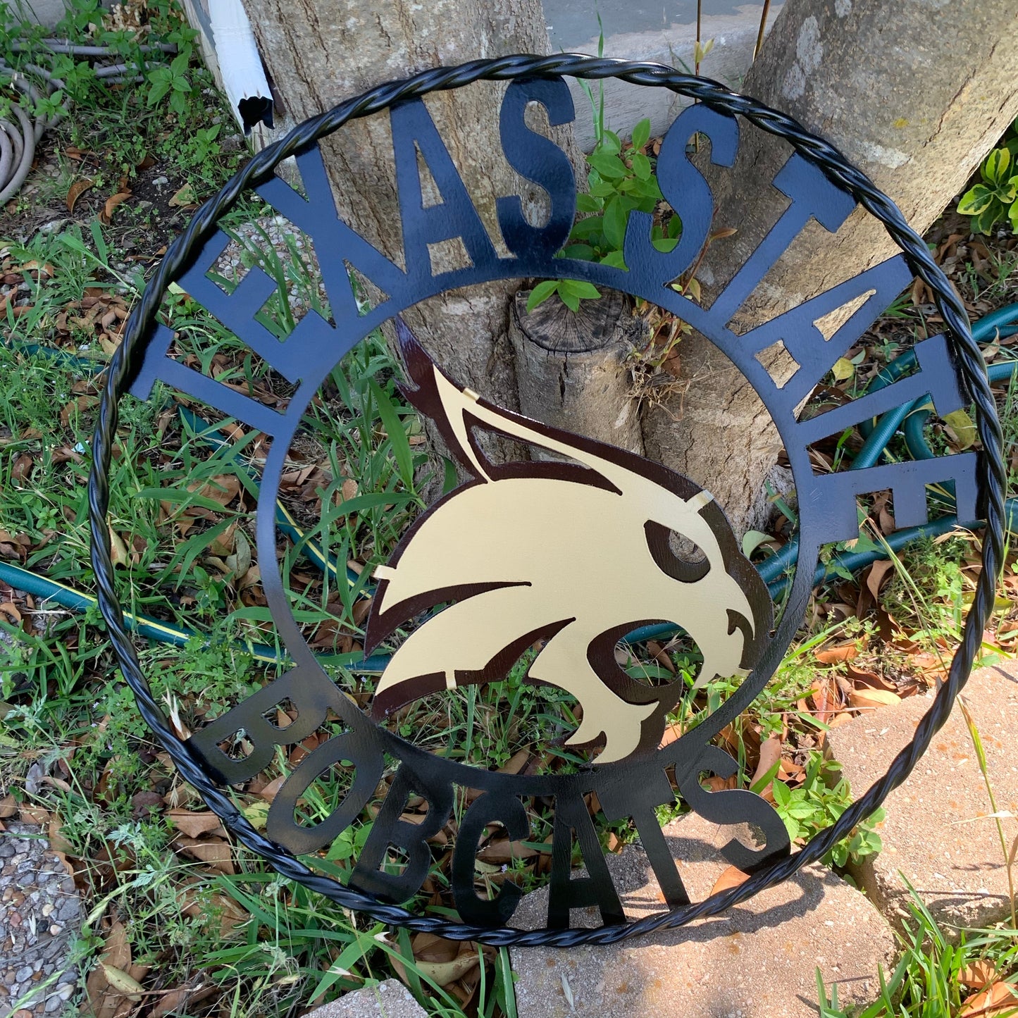 12",18",24",32",36" TEXAS STATE BOBCATS CUSTOM METAL VINTAGE CRAFT SIGN TEAM WESTERN HOME DECOR HANDMADE