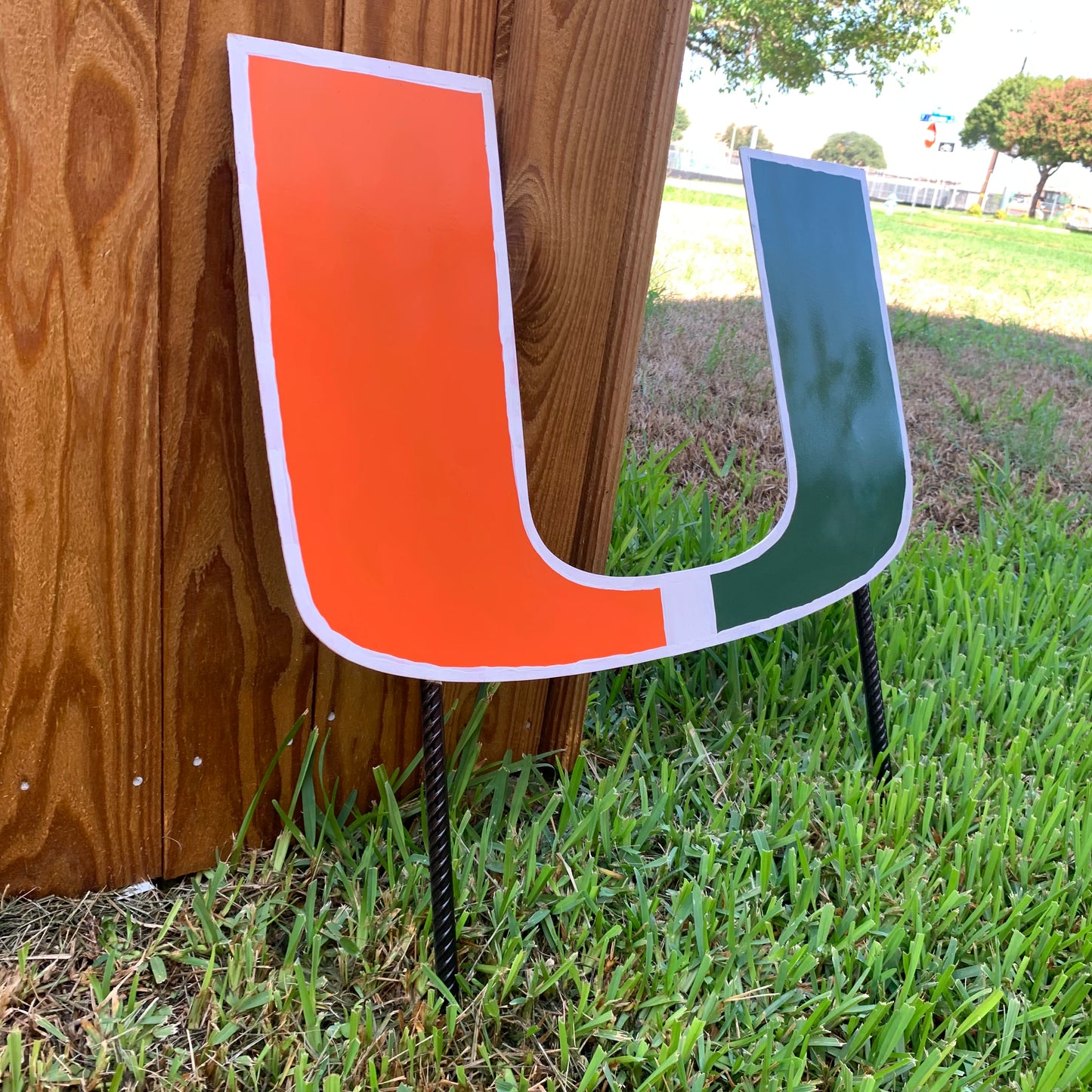 24"x15" MIAMI HURRICANES CUSTOM METAL VINTAGE CRAFT SIGN WESTERN HOME DECOR HANDMADE LASER CUT