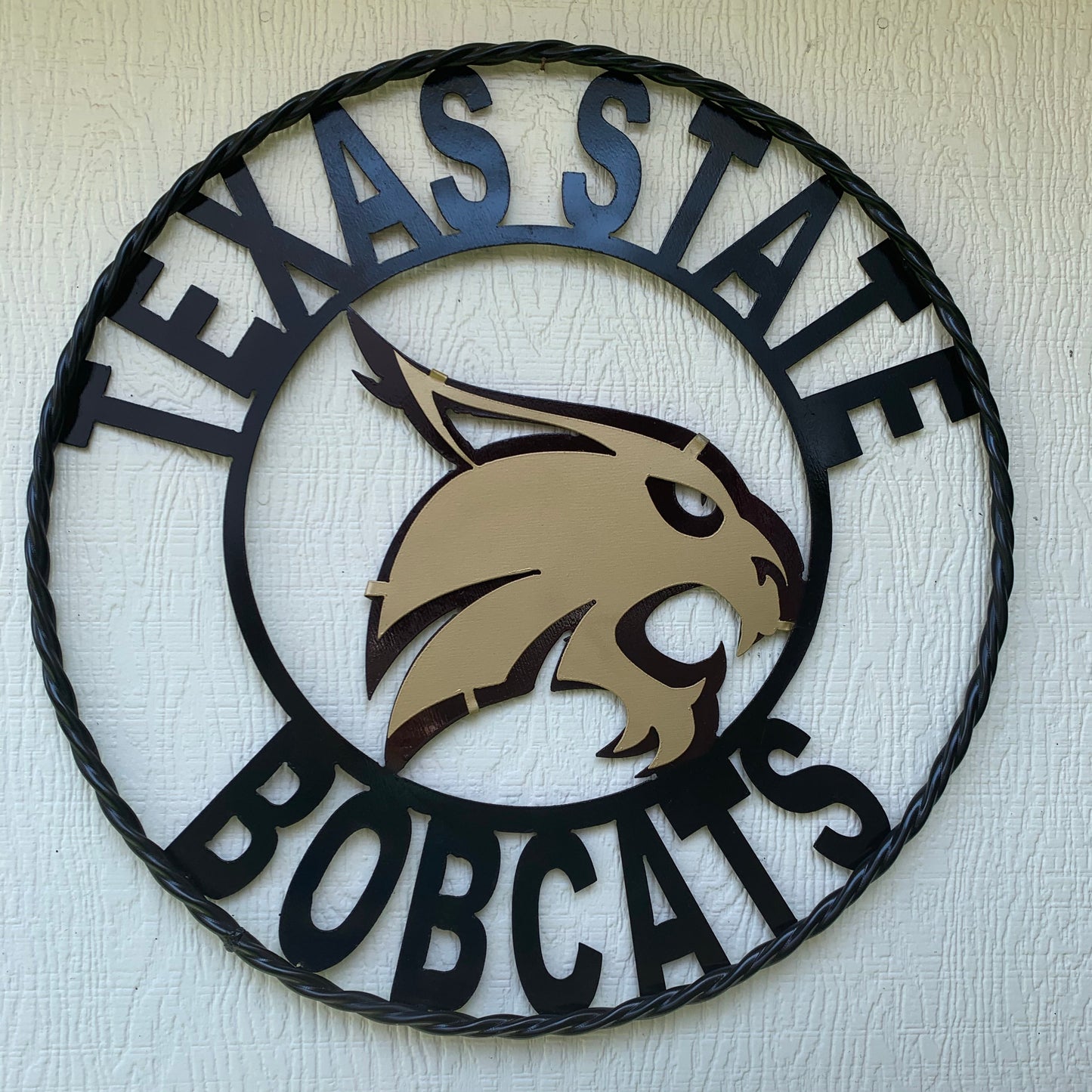 12",18",24",32",36" TEXAS STATE BOBCATS CUSTOM METAL VINTAGE CRAFT SIGN TEAM WESTERN HOME DECOR HANDMADE