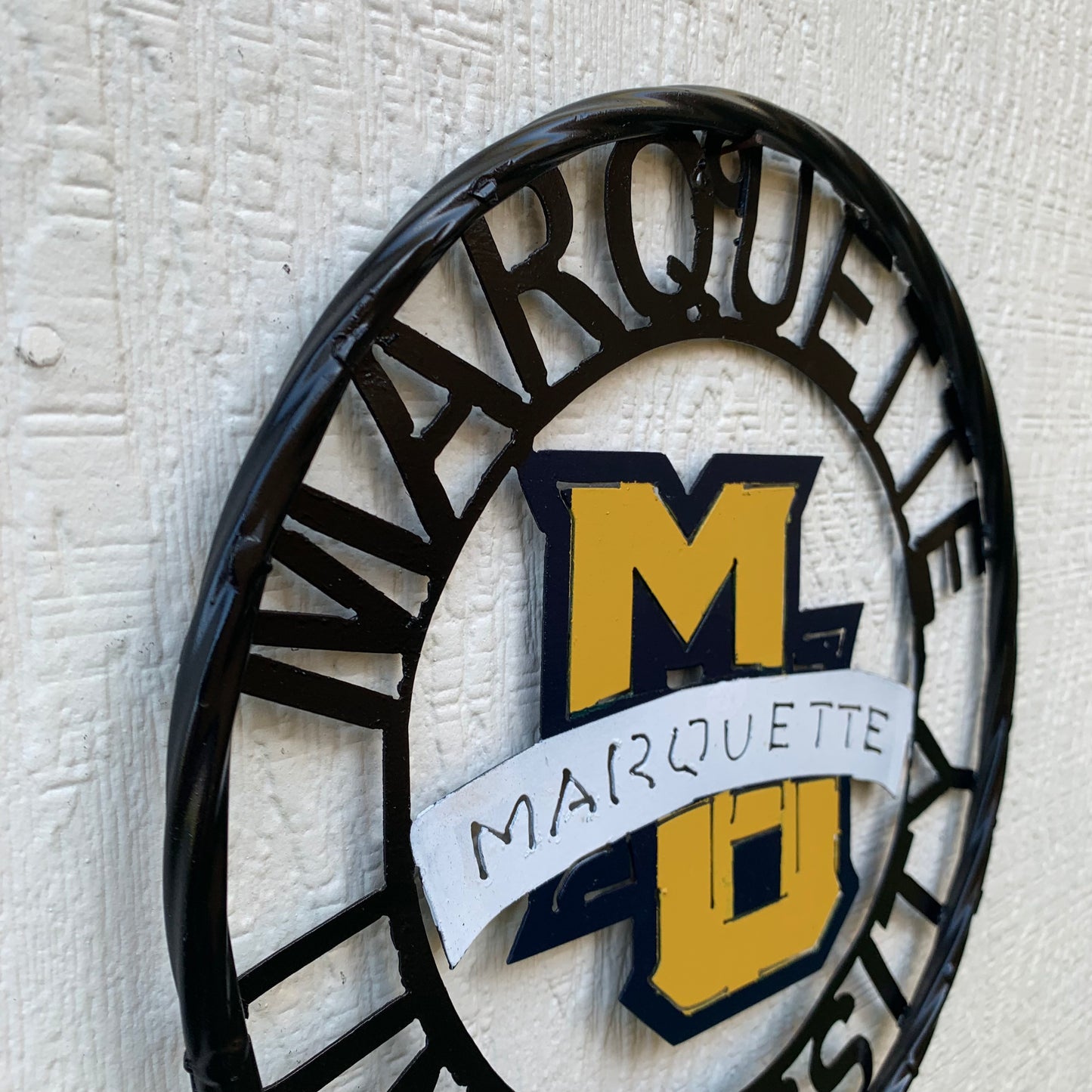 12",18",24" MARQUETTE METAL CUSTOM VINTAGE CRAFT WALL ART TEAM SIGN HANDMADE