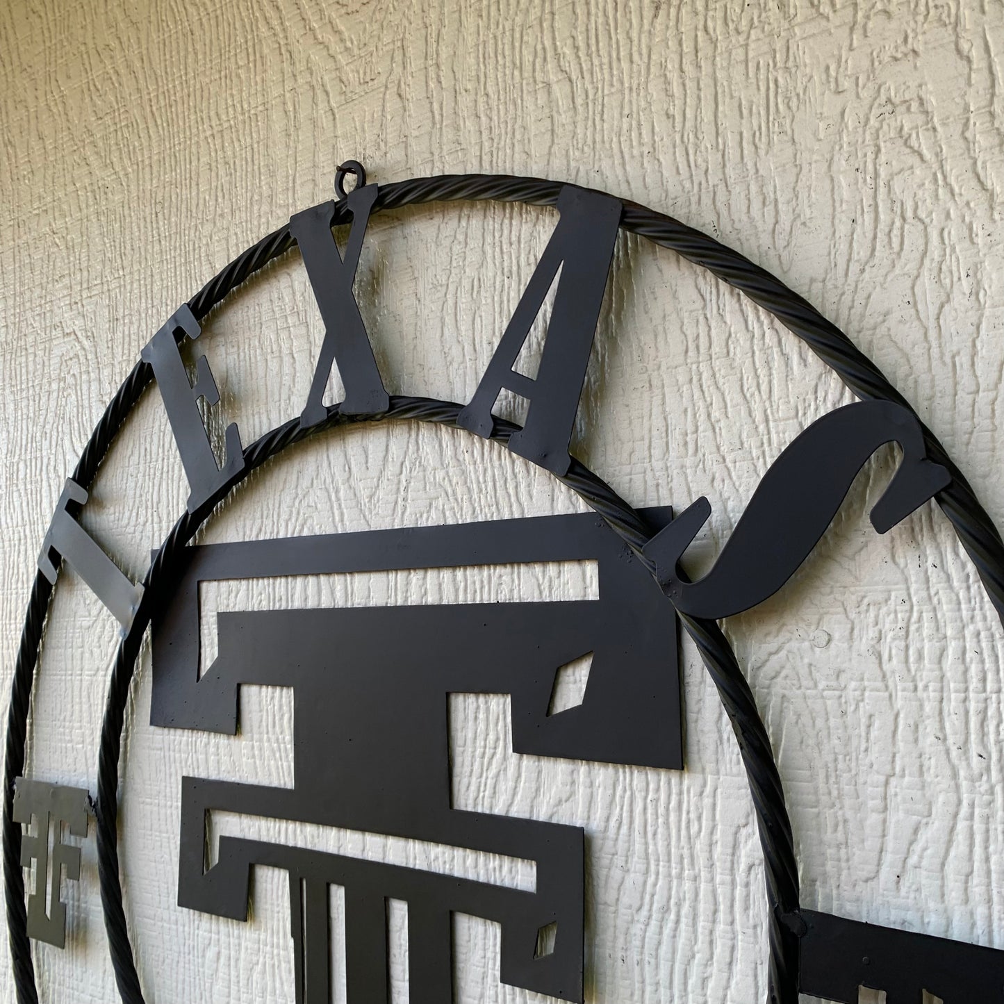 TEXAS TECH RUSTIC BLACK CUSTOM METAL VINTAGE CRAFT WESTERN HOME DECOR HANDMADE