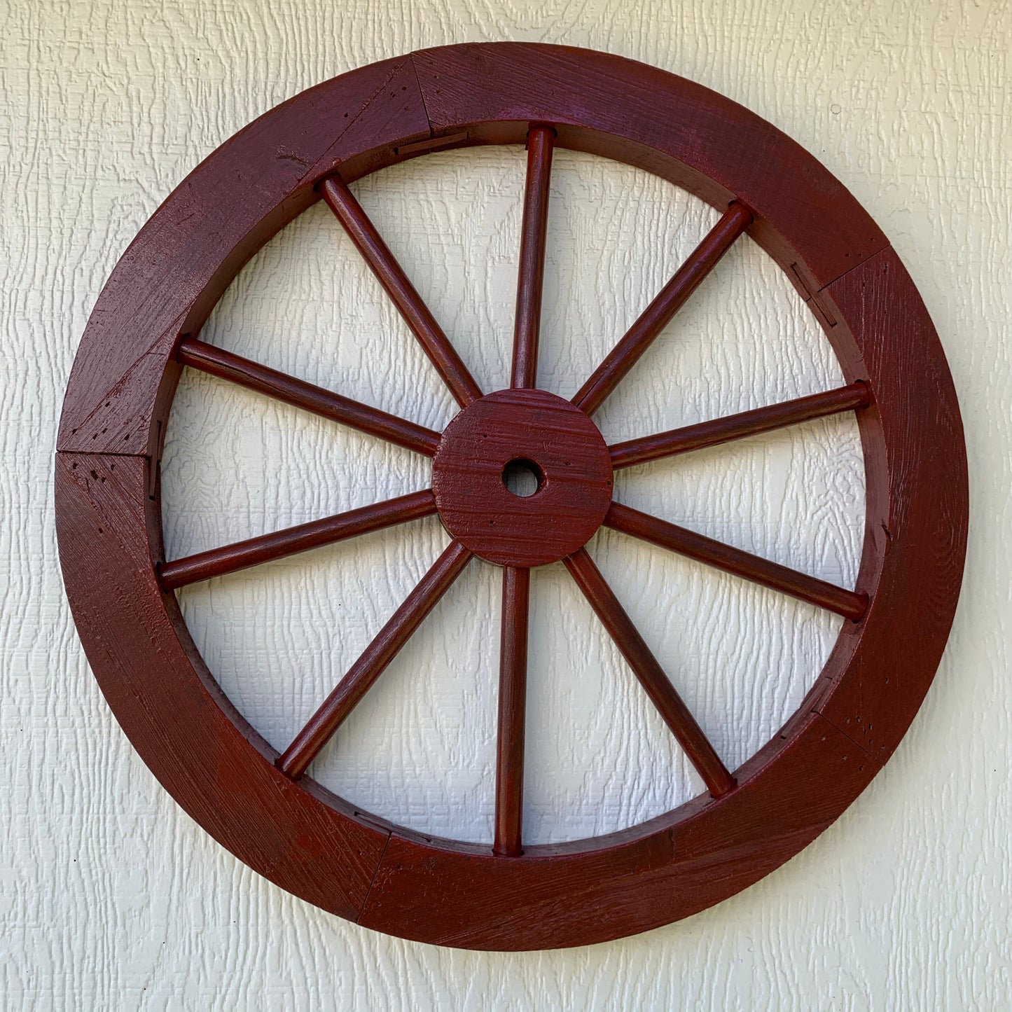 16",24",30" WAGON WHEEL BARN WHITE WOOD & MORE WESTERN HOME DECOR HANDMADE NEW #EH11189