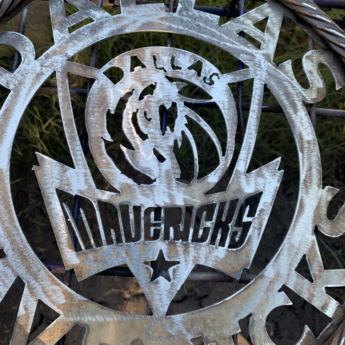 DALLAS MAVERICKS BLACK CUSTOM METAL VINTAGE CRAFT TEAM SPORTS SIGN HANDMADE 12",18",24",36"