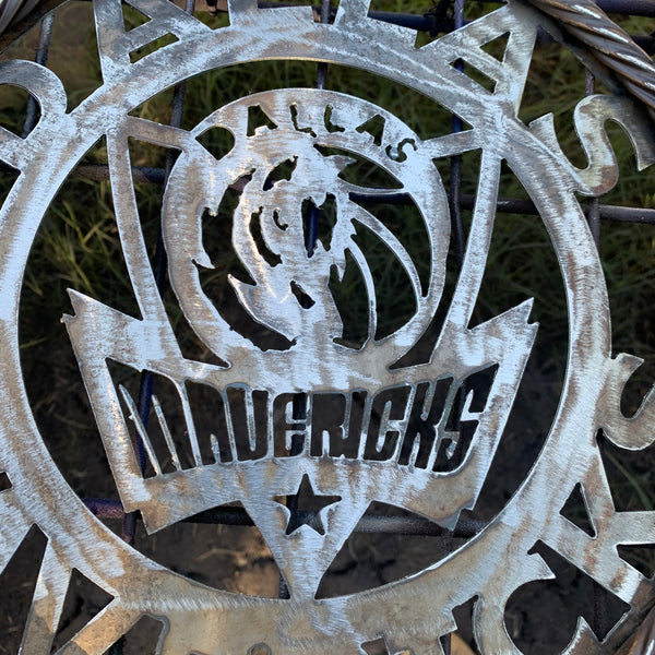 12", 18", 24", 32", 36" DALLAS MAVERICKS BLACK CUSTOM METAL VINTAGE CRAFT TEAM SPORTS SIGN HANDMADE