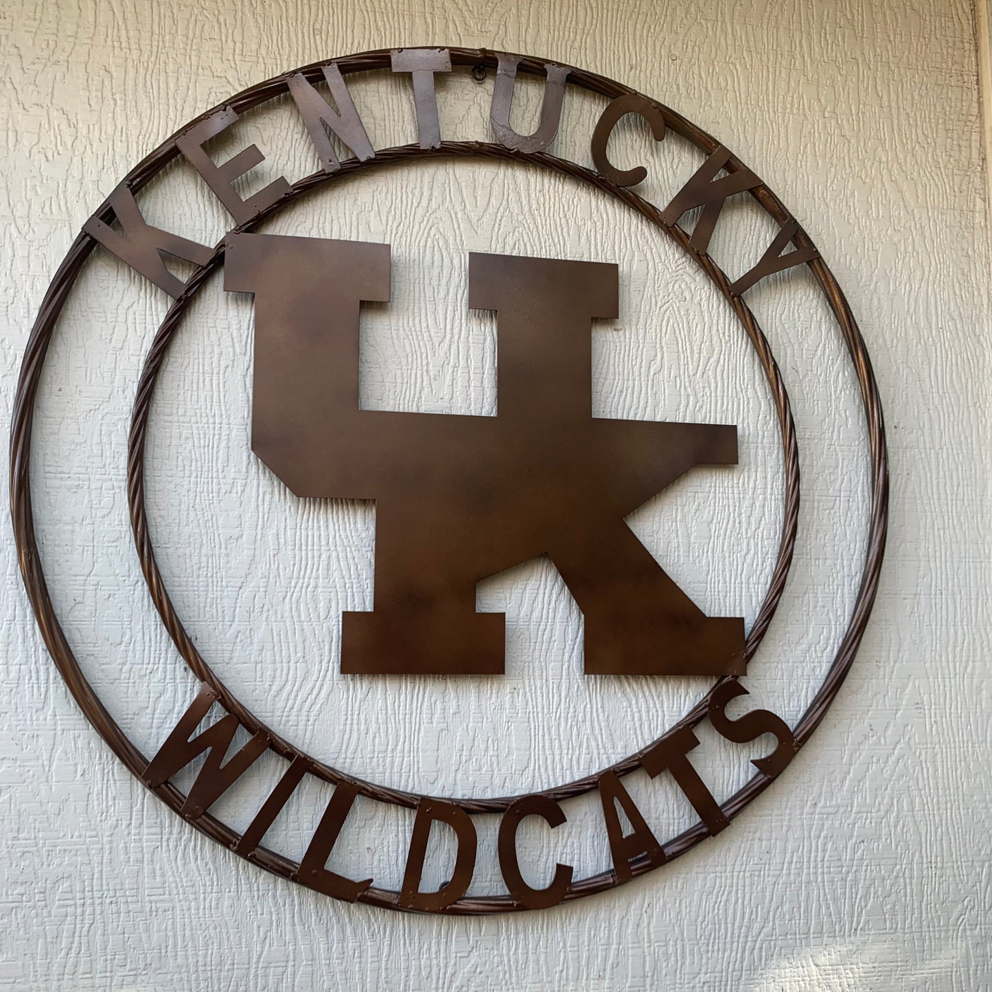 12",18", 24", 32" KENTUCKY WILDCATS RUSTIC BRONZE CUSTOM METAL VINTAGE CRAFT SIGN HANDMADE
