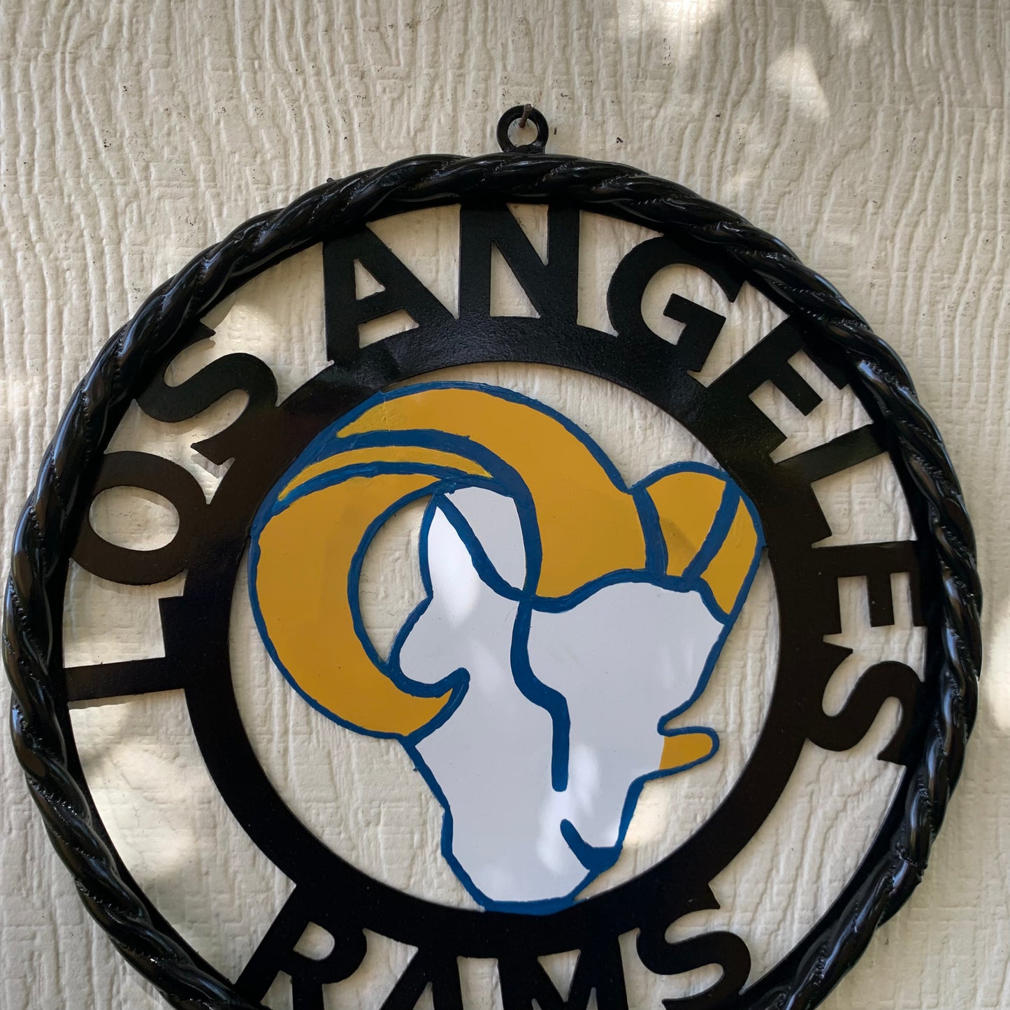 12", 18", 24", 32" LOS ANGES RAMS METAL CUSTOM VINTAGE CRAFT WALL ART TEAM SIGN HANDMADE