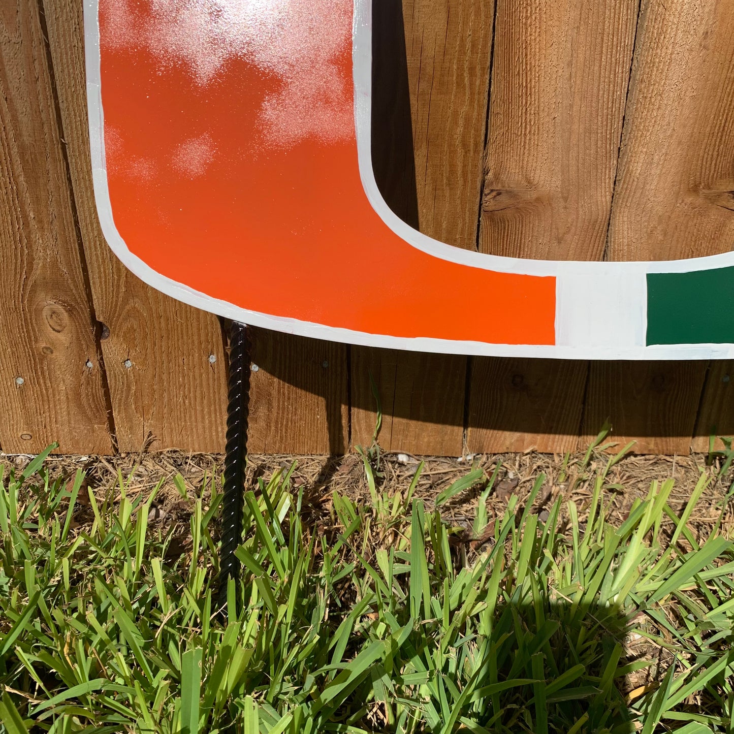 24"x15" MIAMI HURRICANES CUSTOM METAL VINTAGE CRAFT SIGN WESTERN HOME DECOR HANDMADE LASER CUT