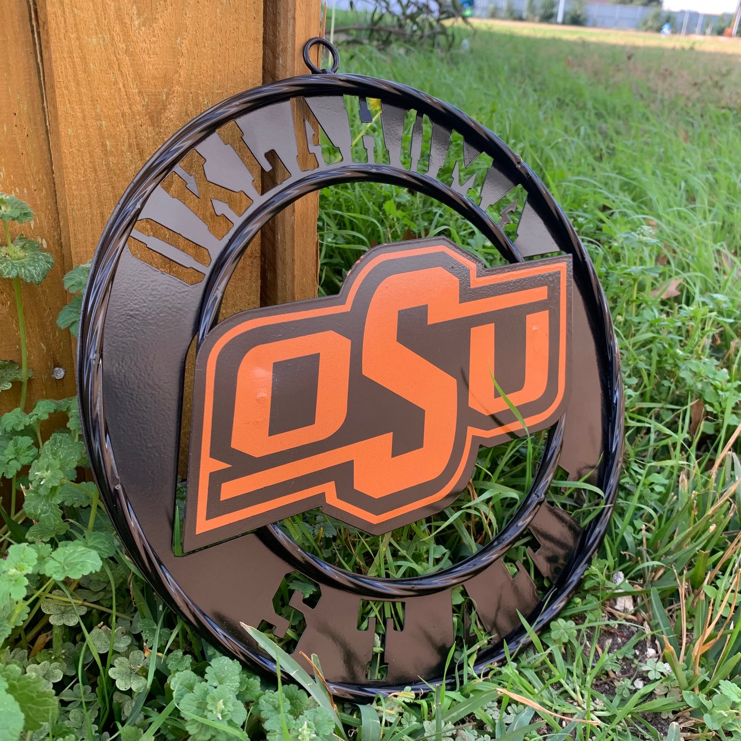 12" OSU OKLAHOMA STATE COWBOYS CUSTOM METAL VINTAGE CRAFT SIGN WESTERN HOME DECOR HANDMADE