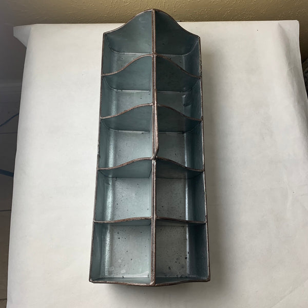 20" CADDY METAL UTENSILS, TOOLS, STORAGE BUCKET WESTERN HOME DECOR NEW