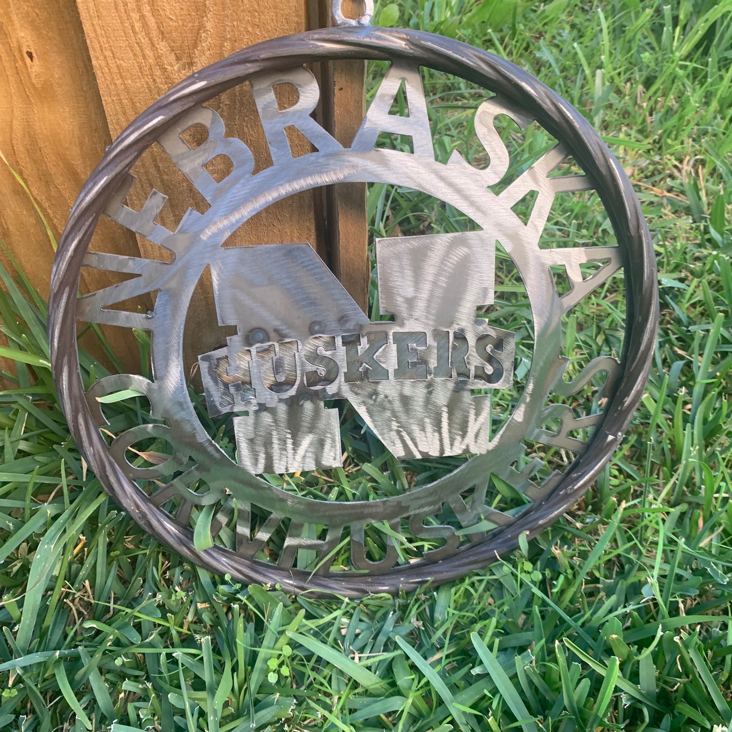 12", 18", 24", 32" NEBRASKA HUSKERS RAW METAL CUSTOM VINTAGE CRAFT TEAM SIGN