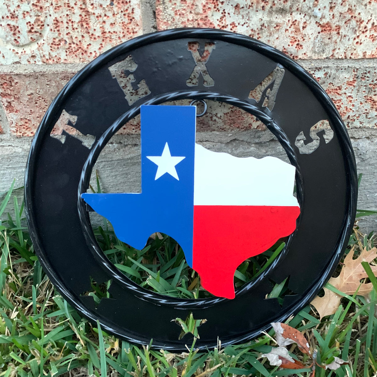 12" STATE OF TEXAS MAP CUSTOM METAL VINTAGE CRAFT SIGN WESTERN HOME DECOR NEW