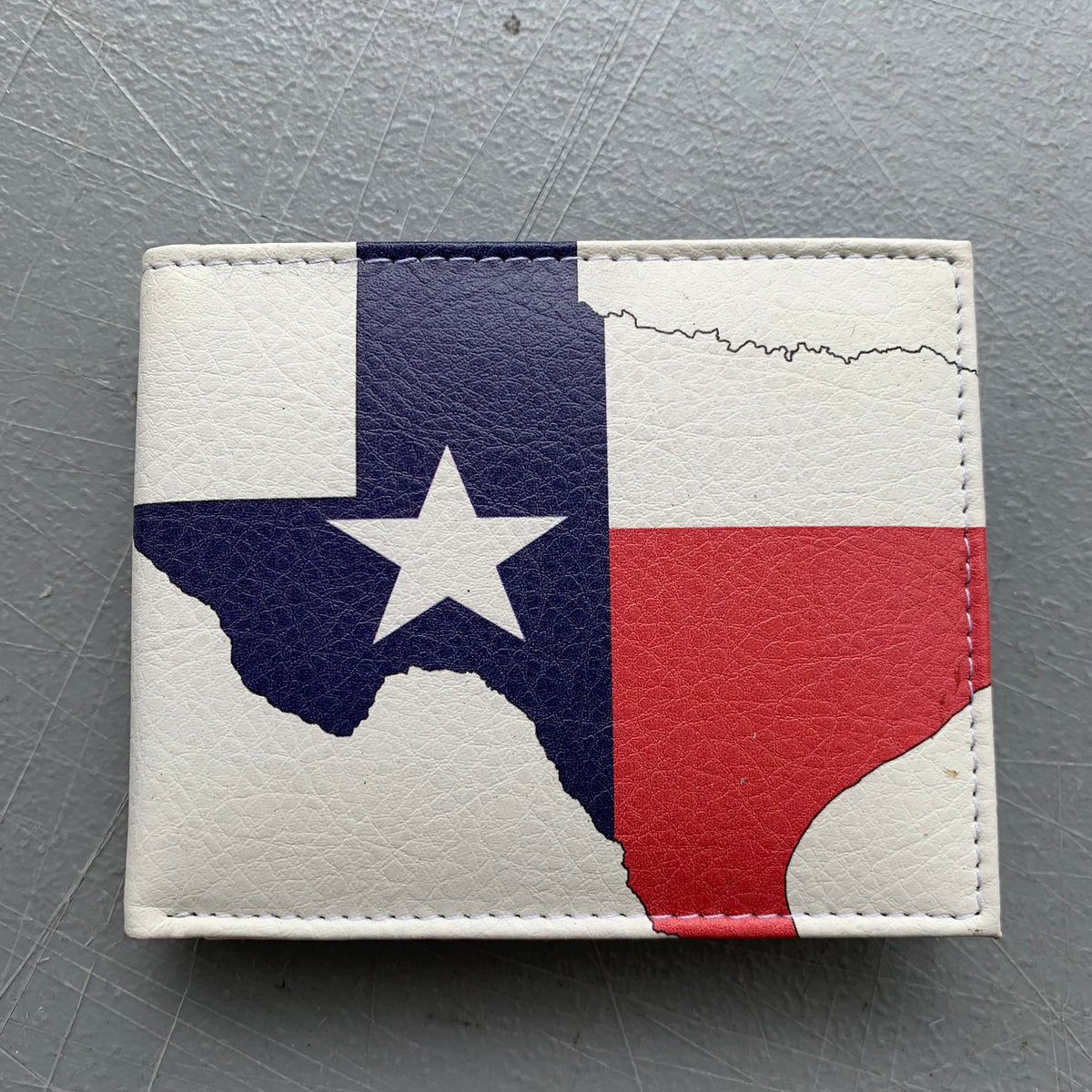 5" TEXAS FLAG WALLET LEATHER BIFOLD WALLET NEW