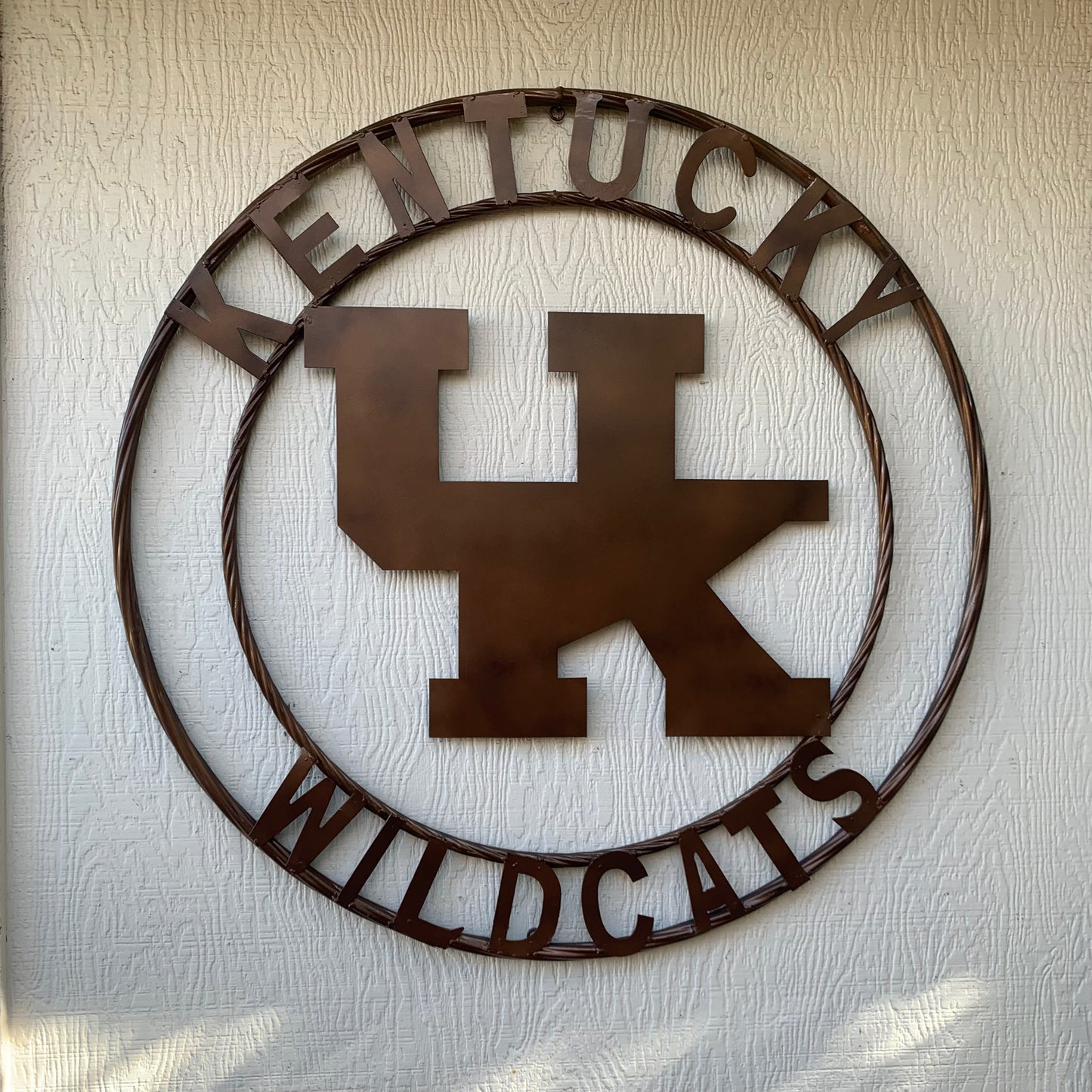 12",18", 24", 32" KENTUCKY WILDCATS RUSTIC BRONZE CUSTOM METAL VINTAGE CRAFT SIGN HANDMADE