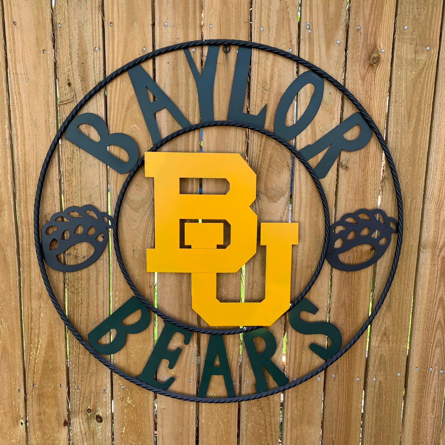 12", 18", 24", 32" BAYLOR BEARS CUSTOM METAL VINTAGE CRAFT WESTERN HOME DECOR HANDMADE