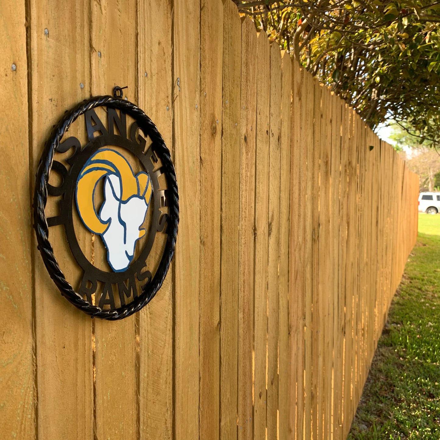 12", 18", 24", 32" LOS ANGES RAMS METAL CUSTOM VINTAGE CRAFT WALL ART TEAM SIGN HANDMADE
