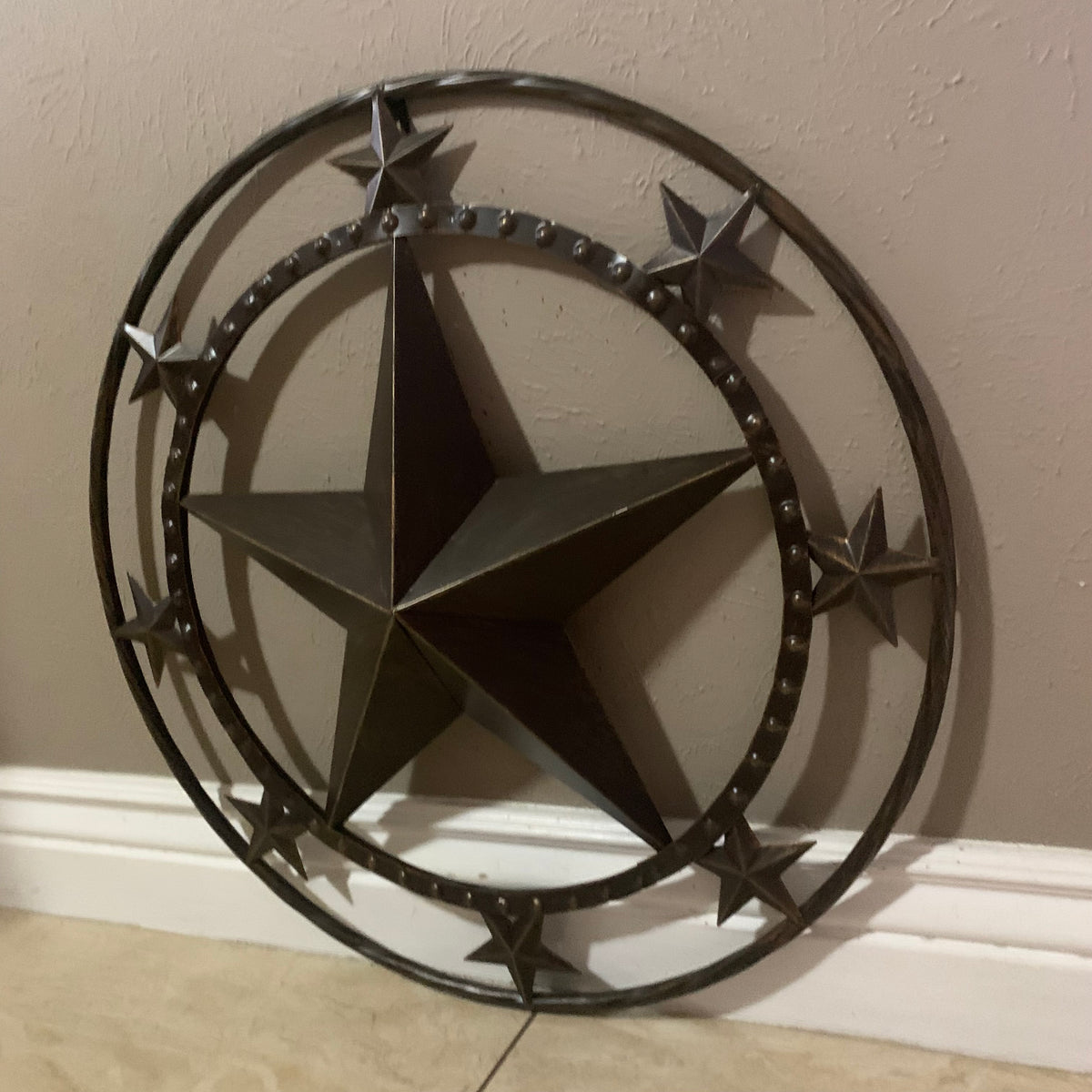 #SI_BC2109 MULTI STARS 24" BARN METAL STAR WESTERN HOME DECOR HANDMADE RUSTIC BRONZE NEW