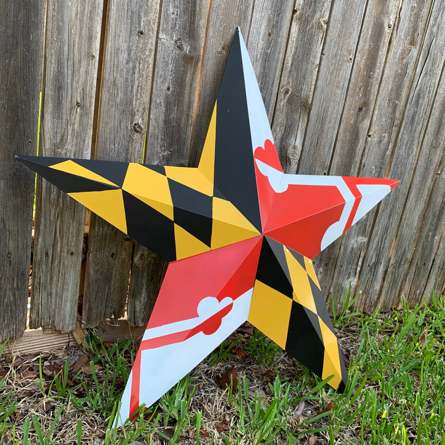 MARYLAND FLAG BARN METAL STAR WESTERN HOME DECOR HANDMADE 22",24",30",36" #EH10423
