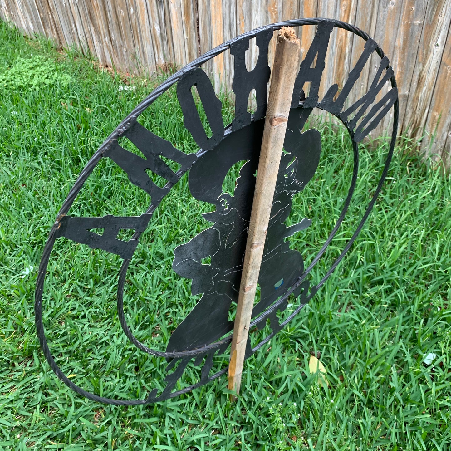 OSU OKLAHOMA STATE COWBOYS CUSTOM METAL VINTAGE CRAFT TEAM SIGN HANDMADE