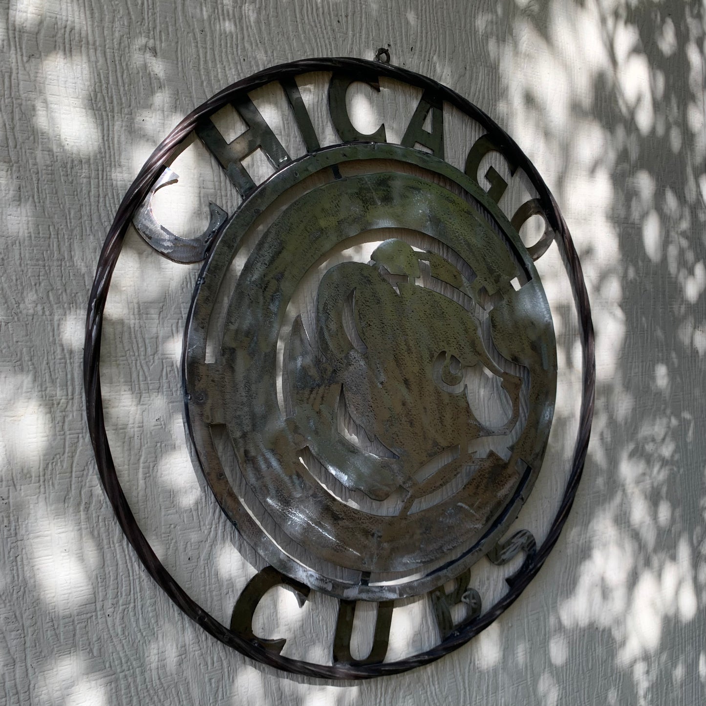 12", 18", 24", 32" CHICAGO CUBS CUSTOM RAW METAL VINTAGE CRAFT TEAM SPORTS SIGN HANDMADE
