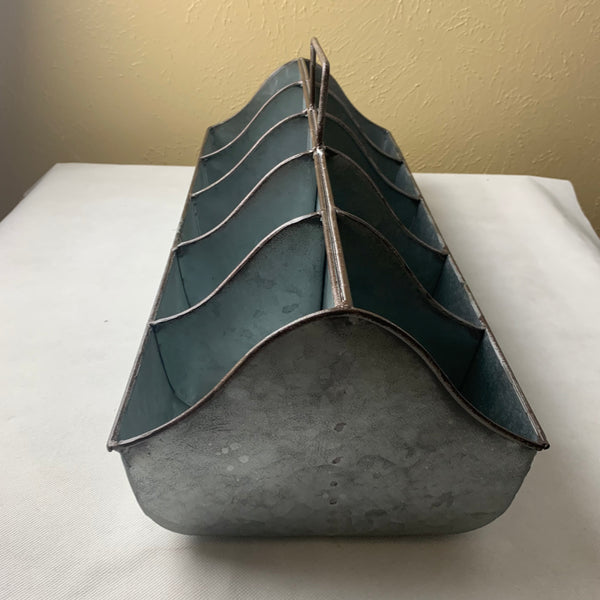 20" CADDY METAL UTENSILS, TOOLS, STORAGE BUCKET WESTERN HOME DECOR NEW