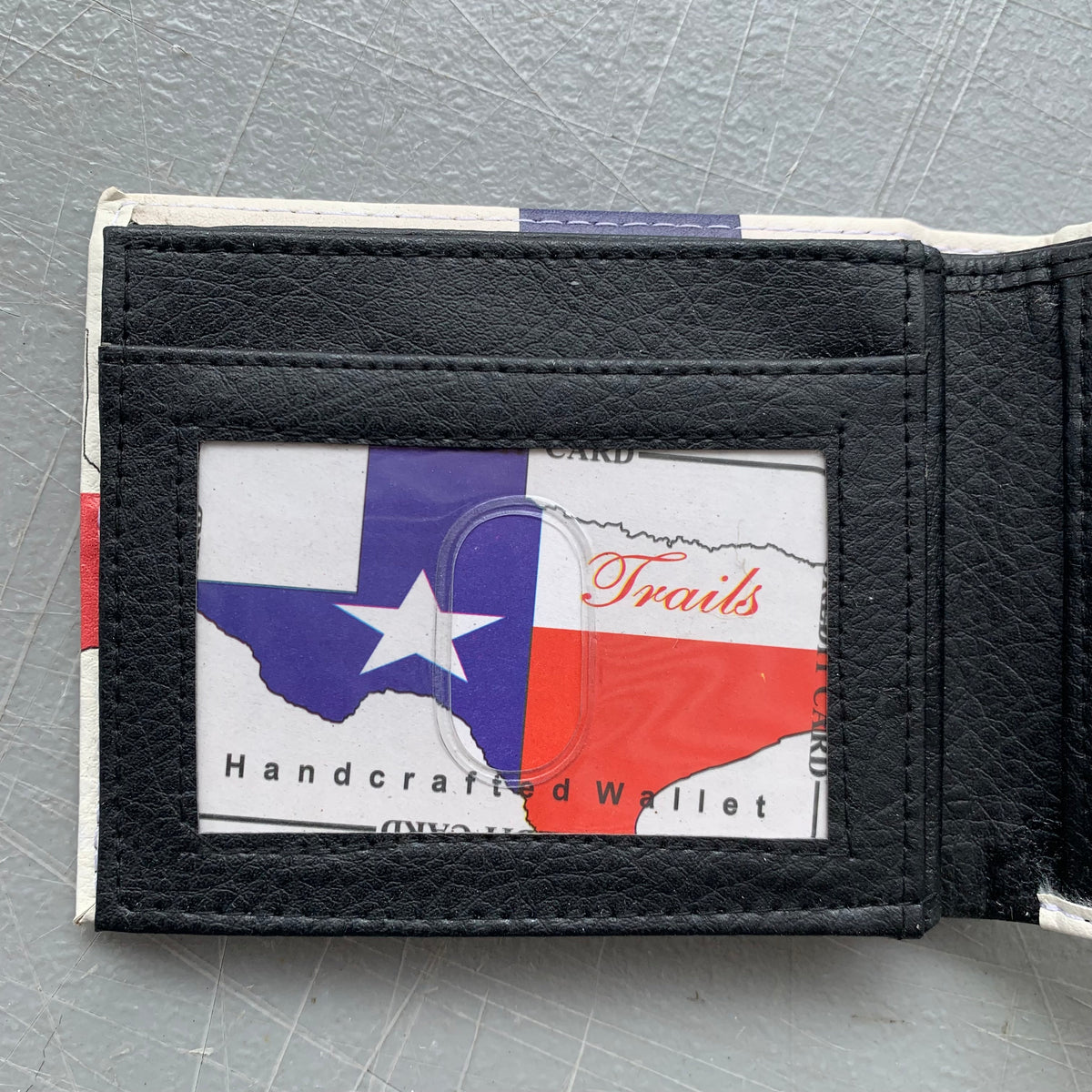 5" TEXAS FLAG WALLET LEATHER BIFOLD WALLET NEW