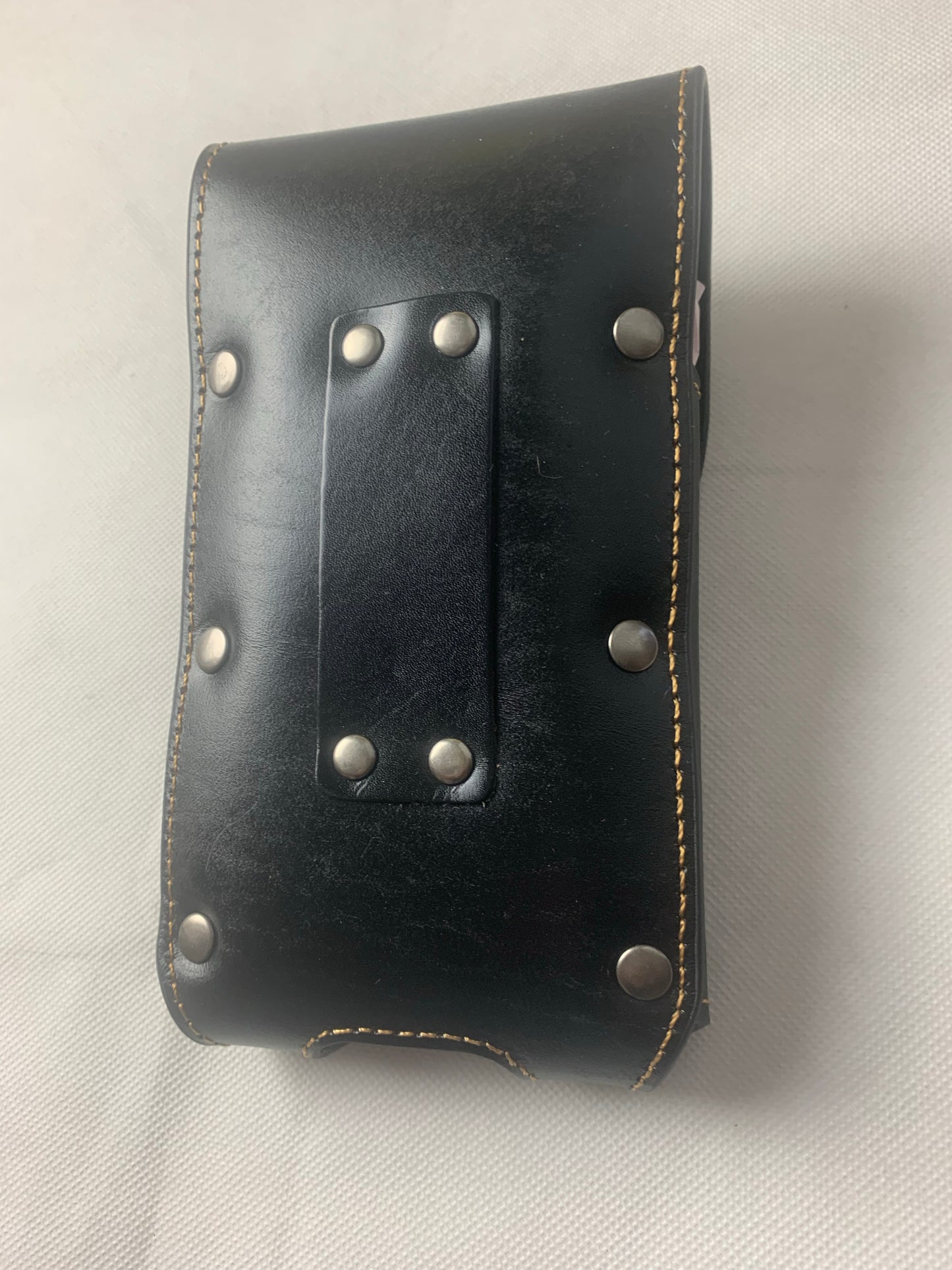 7" LONE STAR BLACK & TURQUOISE LEATHER HOLSTER POUCH EXTRA LARGE  BELT LOOP CELL PHONE CASE UNIVERSAL OVERSIZE--FREE SHIPPING