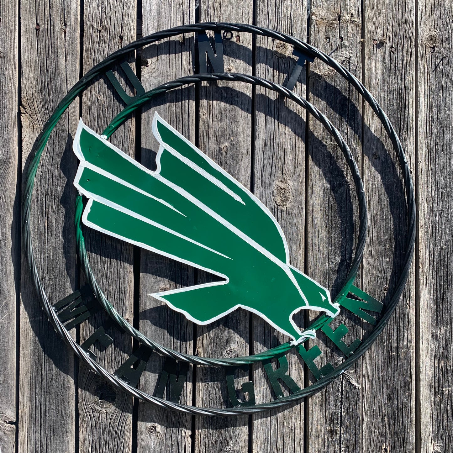 12",18",24",32",36" UNT MEAN GREEN CUSTOM METAL VINTAGE CRAFT SIGN TEAM HANDMADE