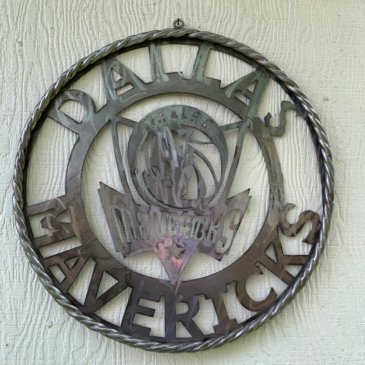 12",18", 24", 32",36" DALLAS MAVERICKS CUSTOM RAW METAL VINTAGE CRAFT TEAM SPORTS SIGN HANDMADE
